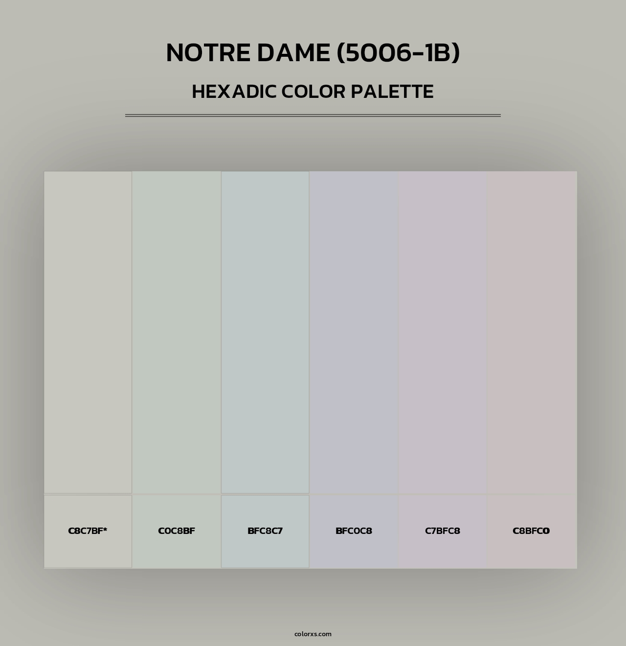 Notre Dame (5006-1B) - Hexadic Color Palette