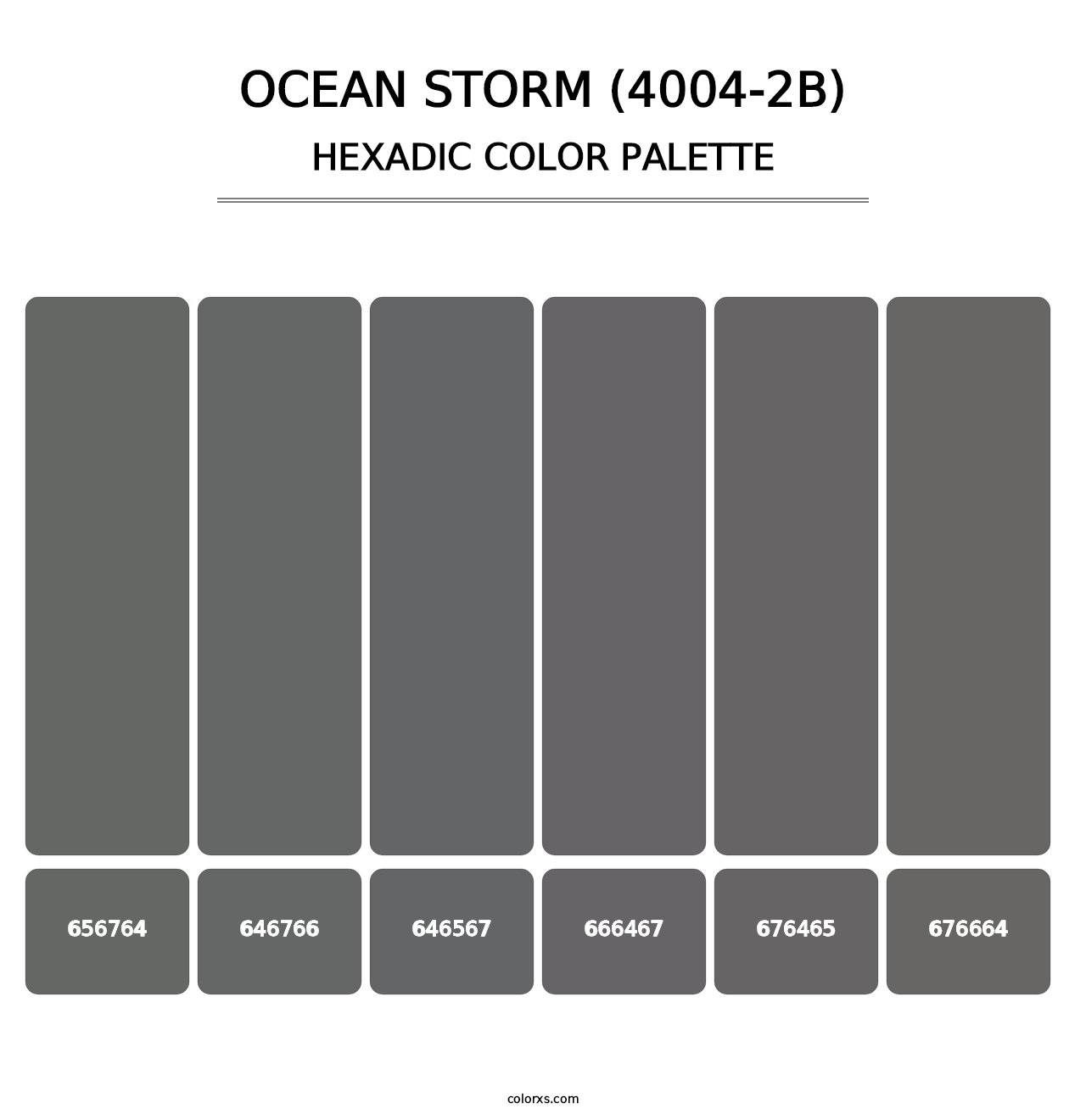 Ocean Storm (4004-2B) - Hexadic Color Palette