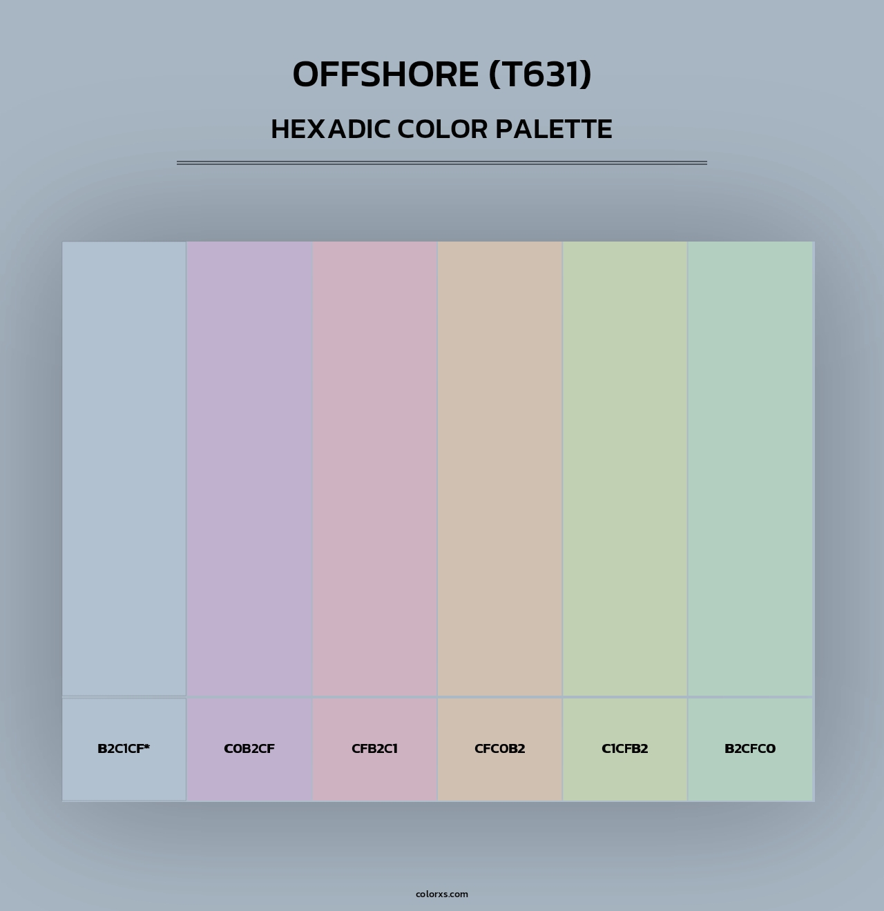 Offshore (T631) - Hexadic Color Palette