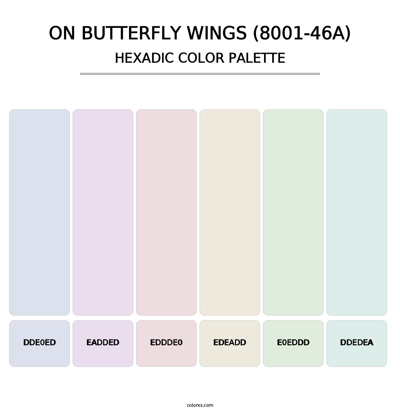 On Butterfly Wings (8001-46A) - Hexadic Color Palette