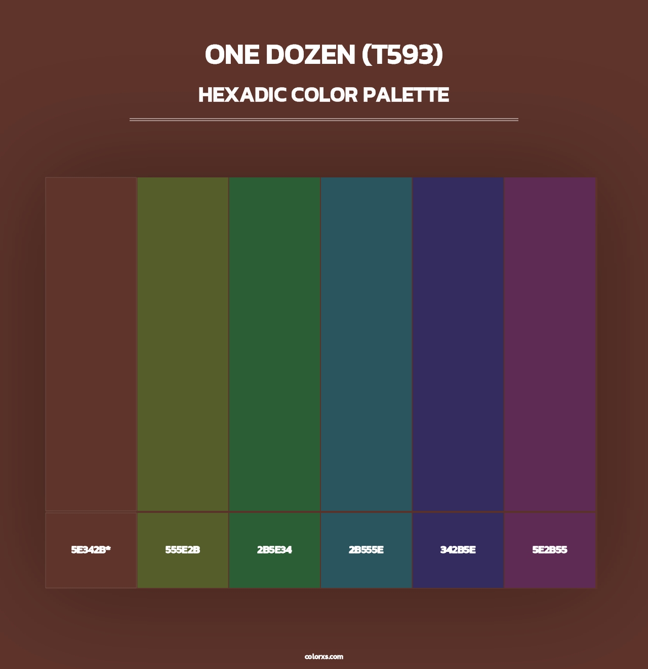 One Dozen (T593) - Hexadic Color Palette