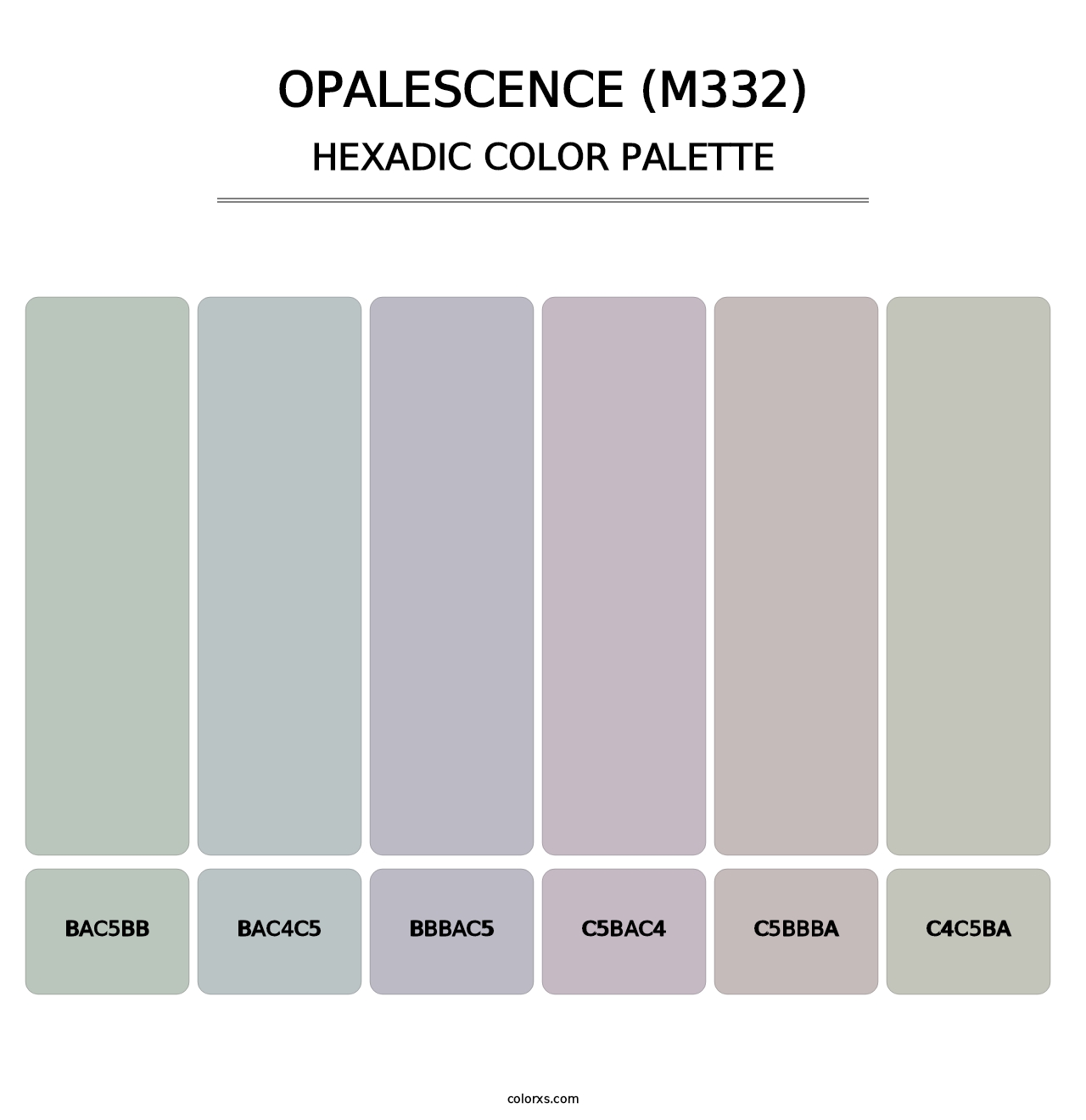 Opalescence (M332) - Hexadic Color Palette
