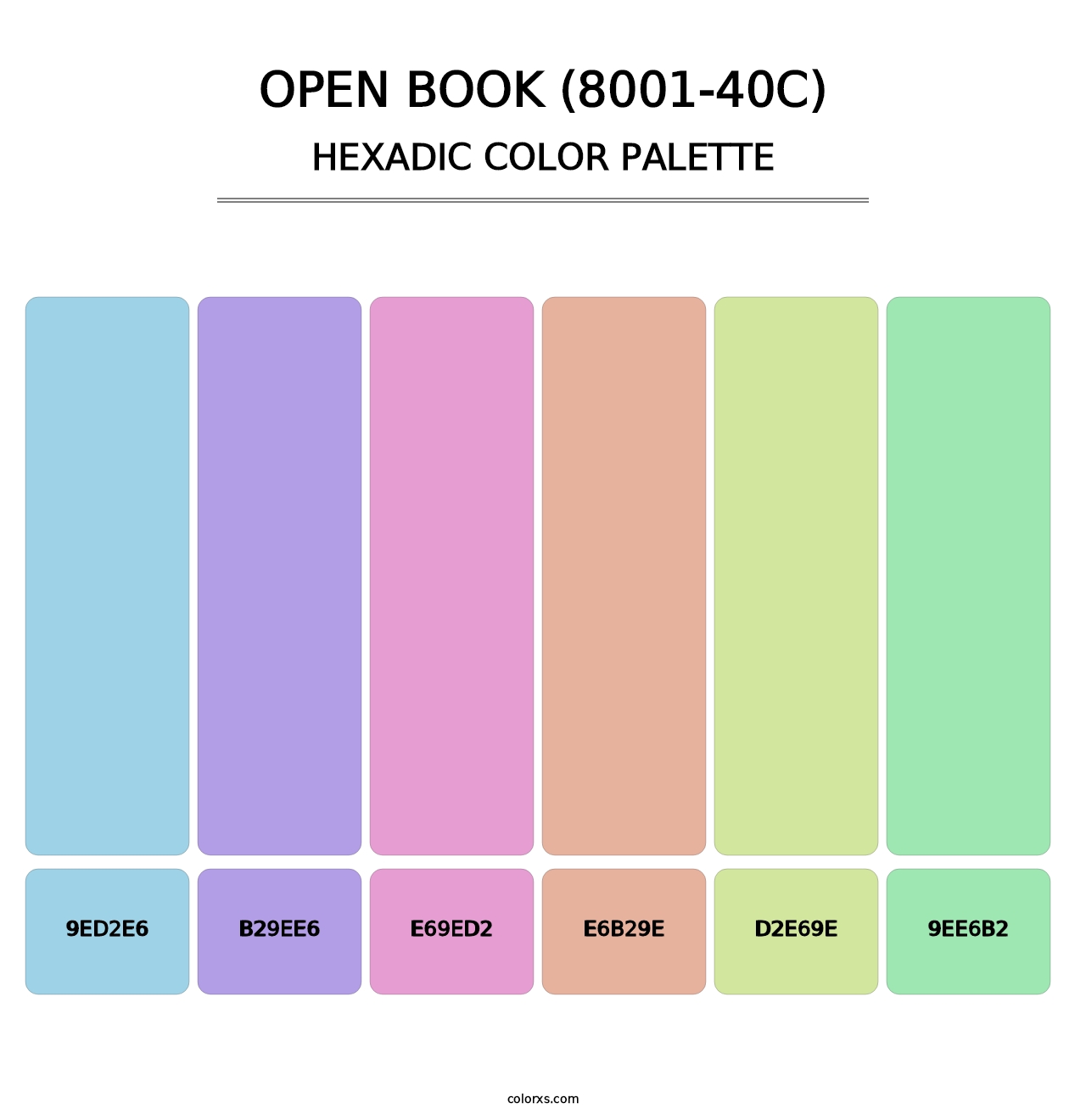 Open Book (8001-40C) - Hexadic Color Palette