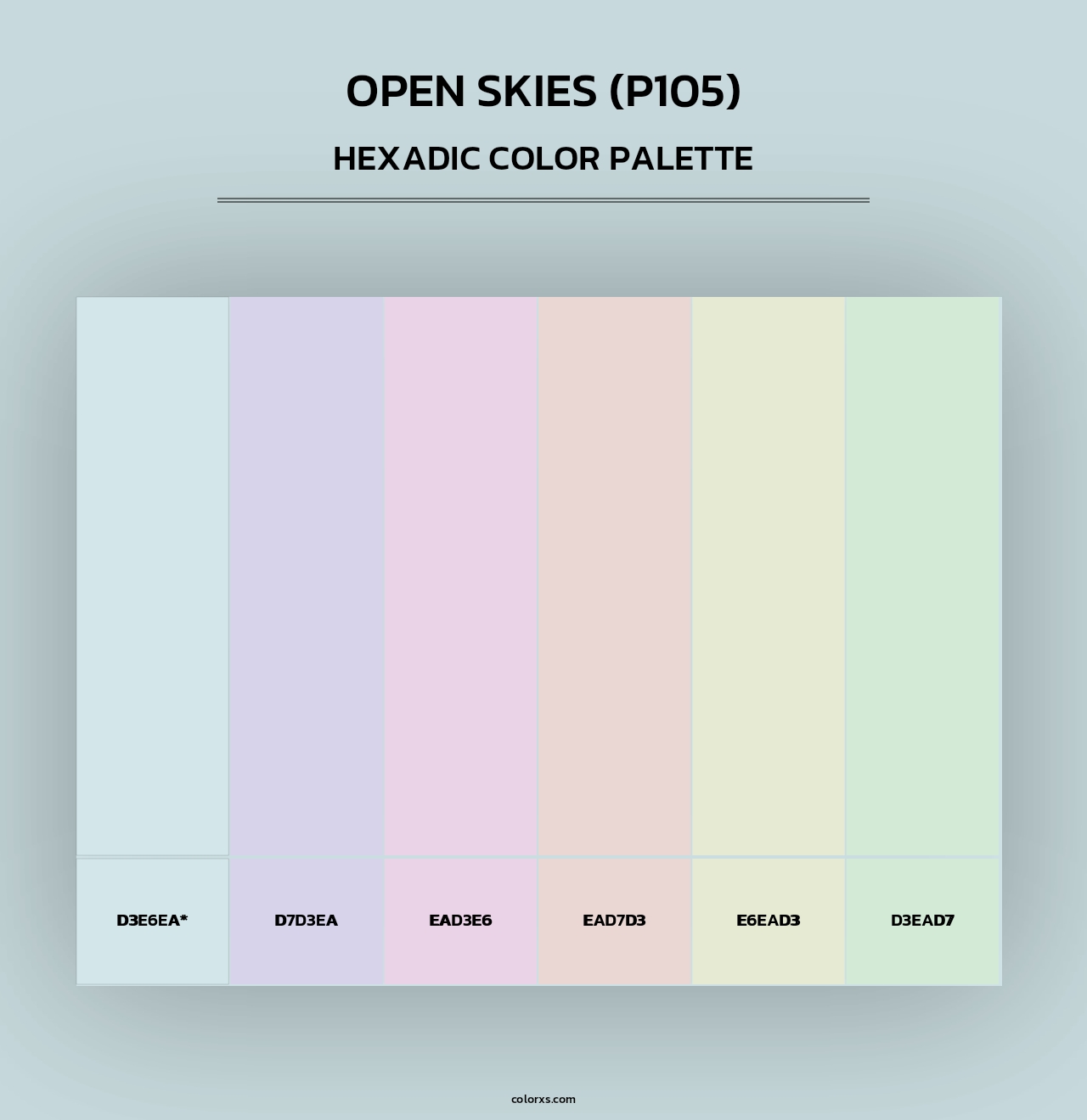 Open Skies (P105) - Hexadic Color Palette