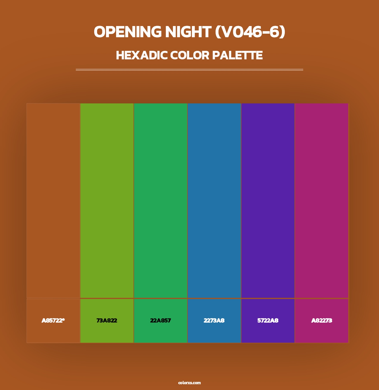 Opening Night (V046-6) - Hexadic Color Palette