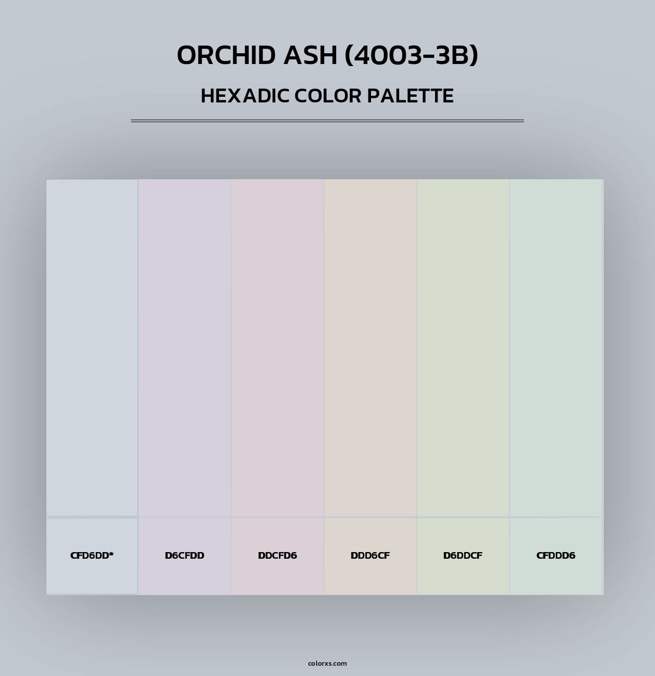 Orchid Ash (4003-3B) - Hexadic Color Palette