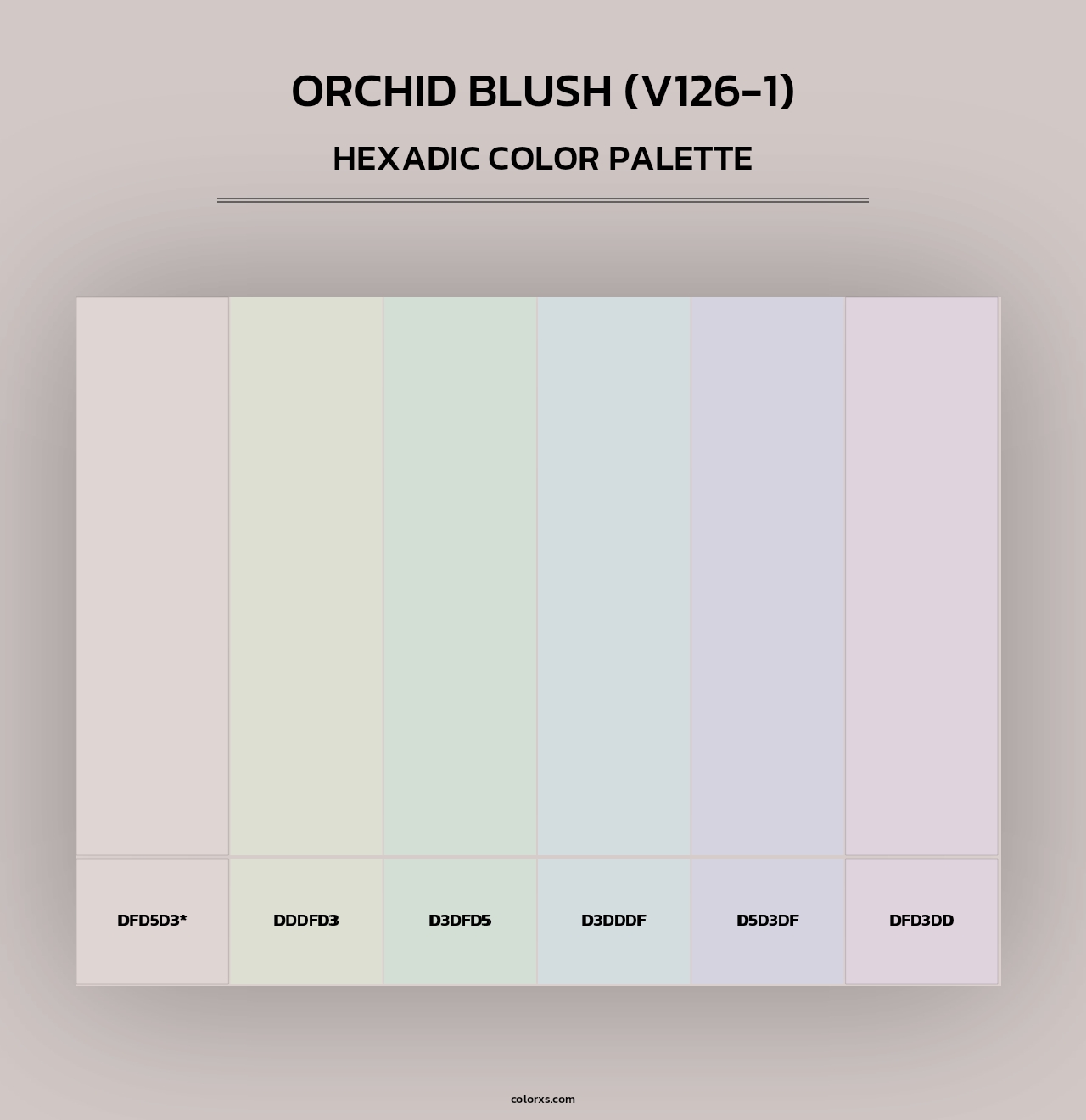 Orchid Blush (V126-1) - Hexadic Color Palette