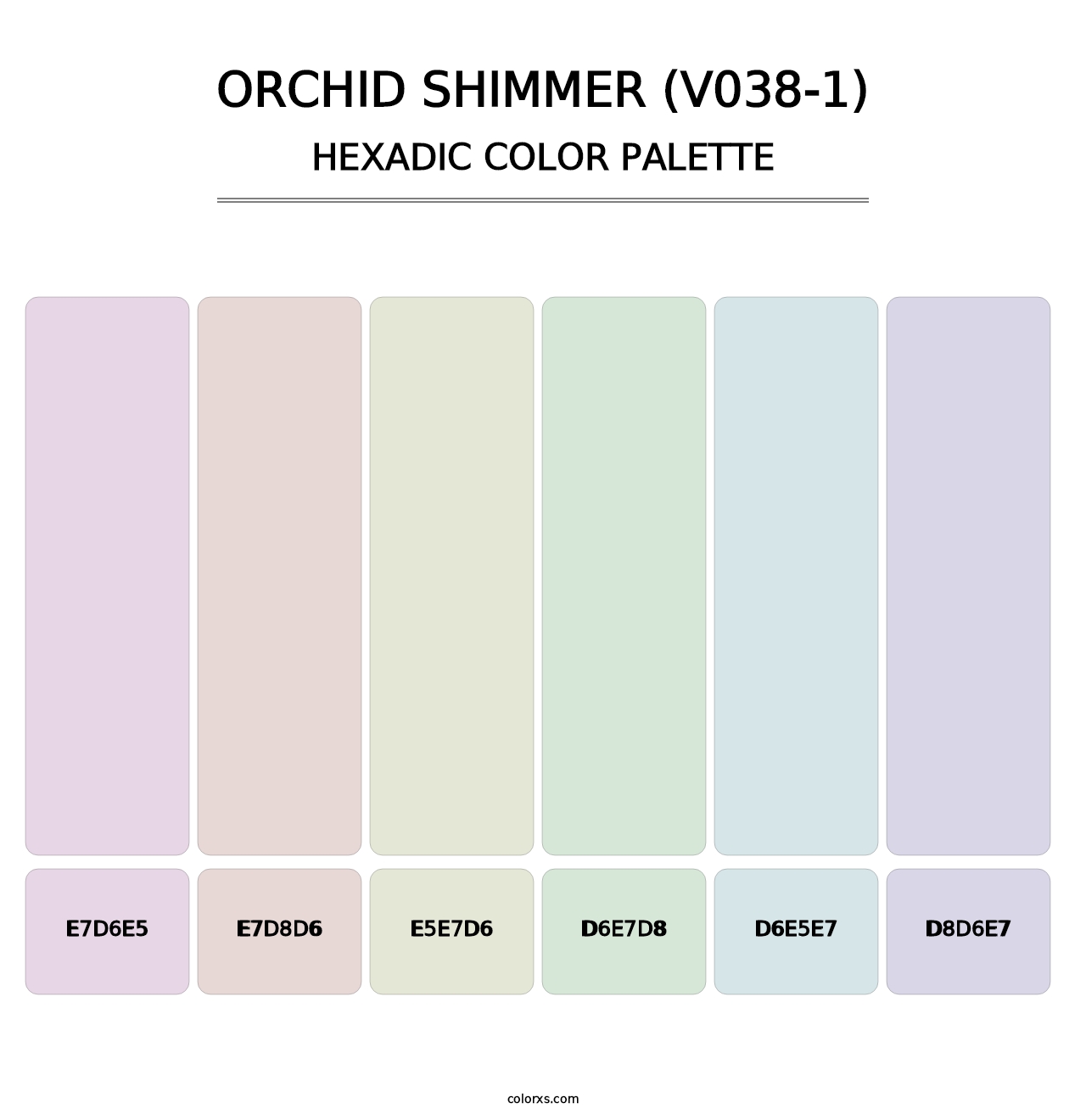 Orchid Shimmer (V038-1) - Hexadic Color Palette