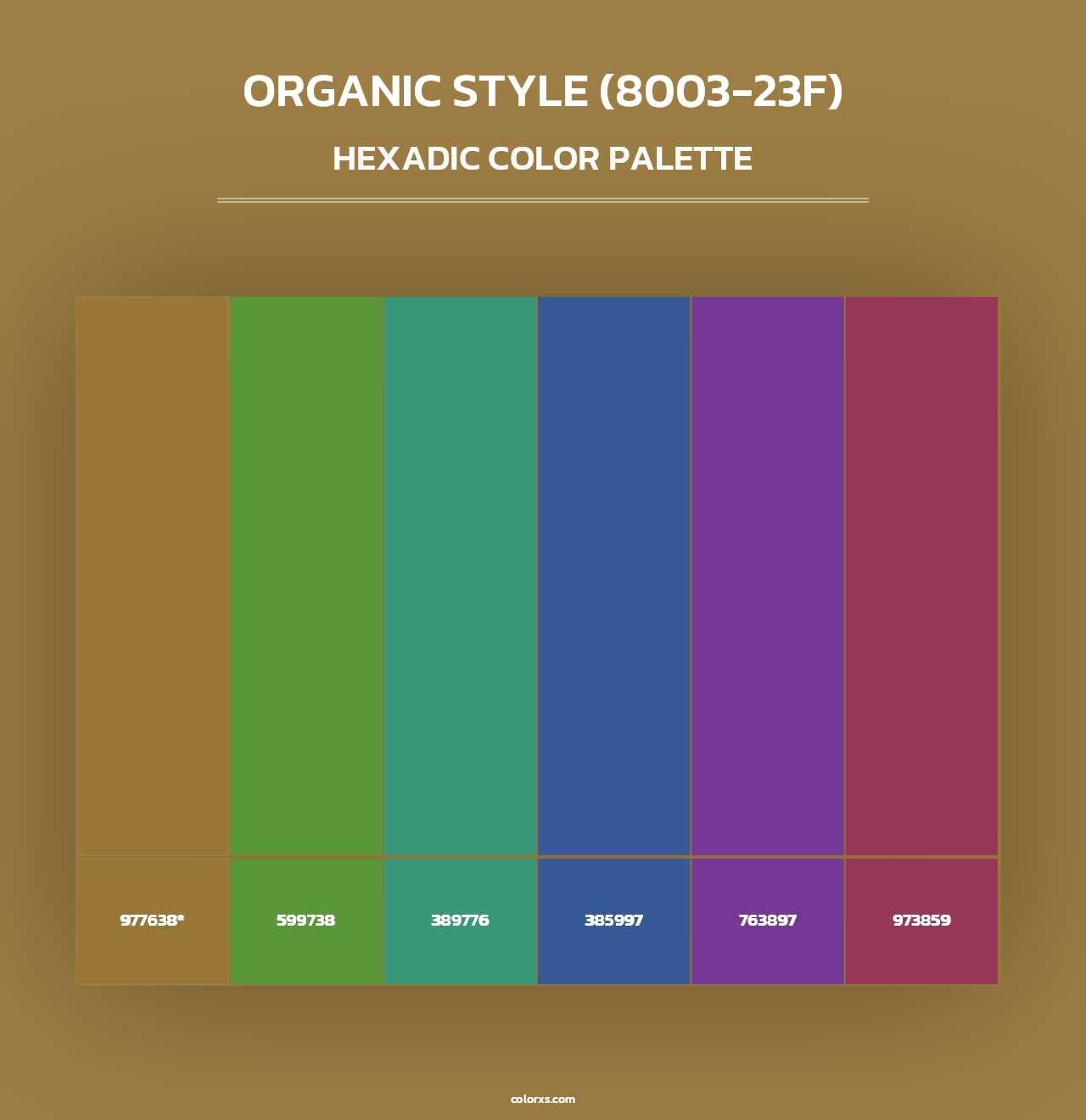 Organic Style (8003-23F) - Hexadic Color Palette