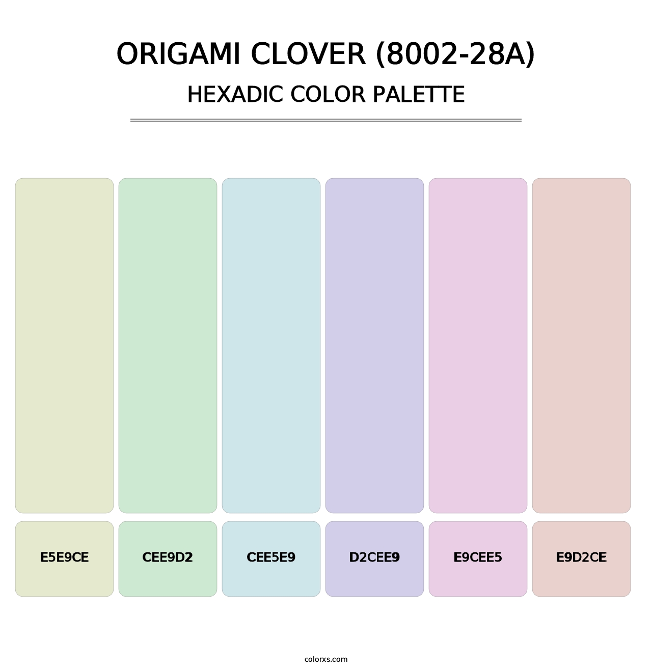 Origami Clover (8002-28A) - Hexadic Color Palette