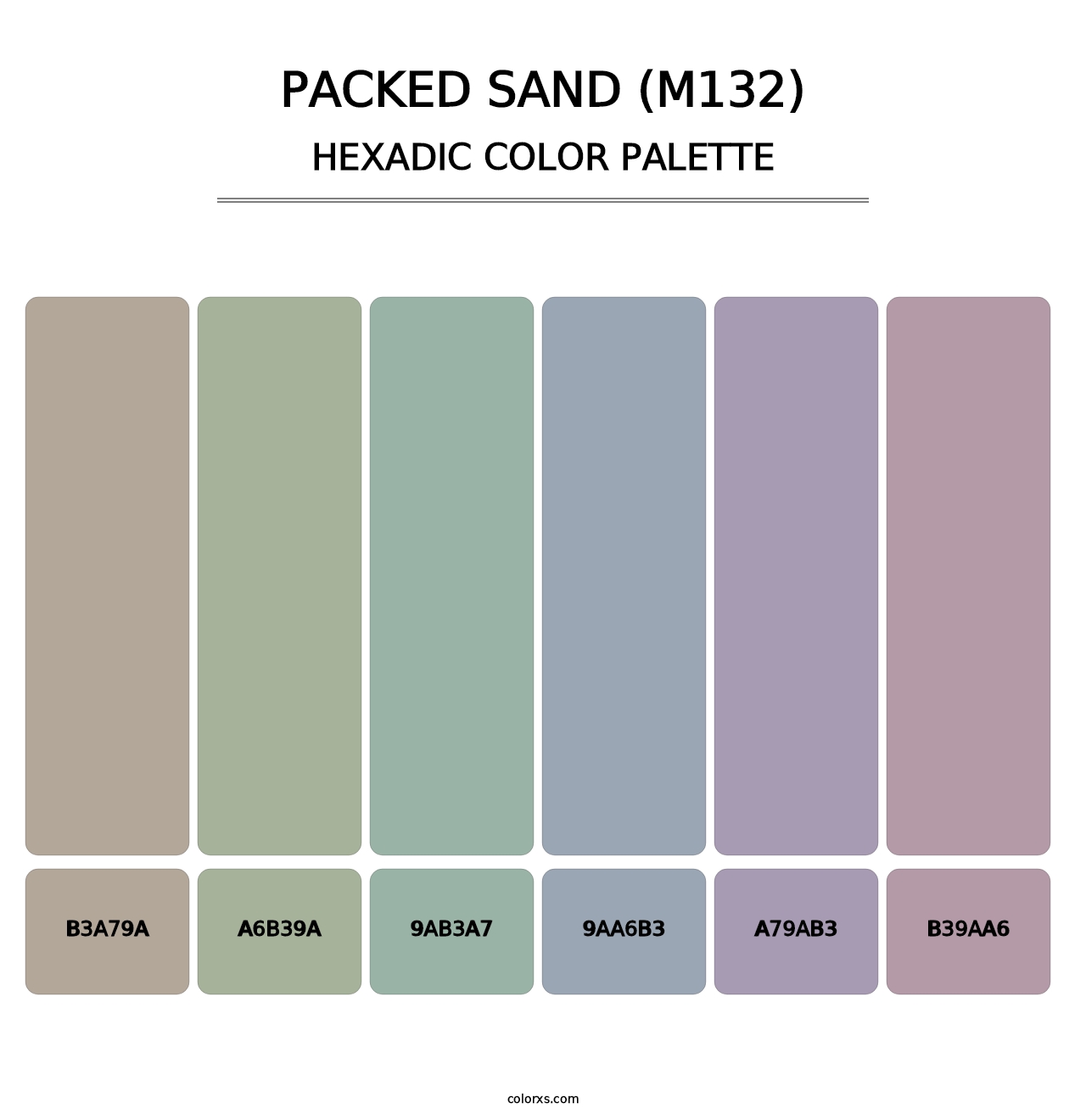 Packed Sand (M132) - Hexadic Color Palette