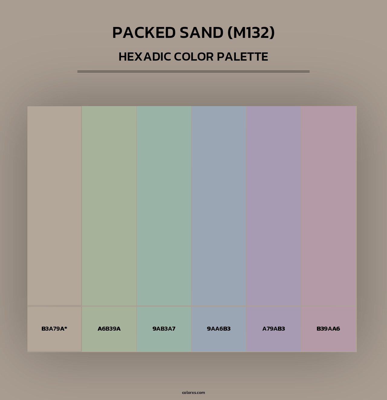 Packed Sand (M132) - Hexadic Color Palette