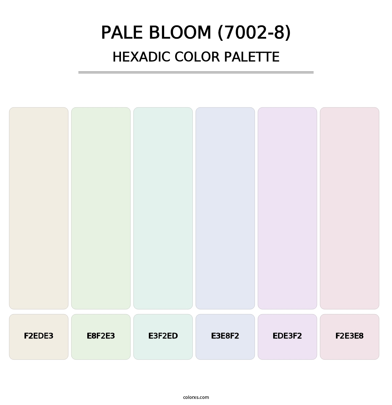 Pale Bloom (7002-8) - Hexadic Color Palette