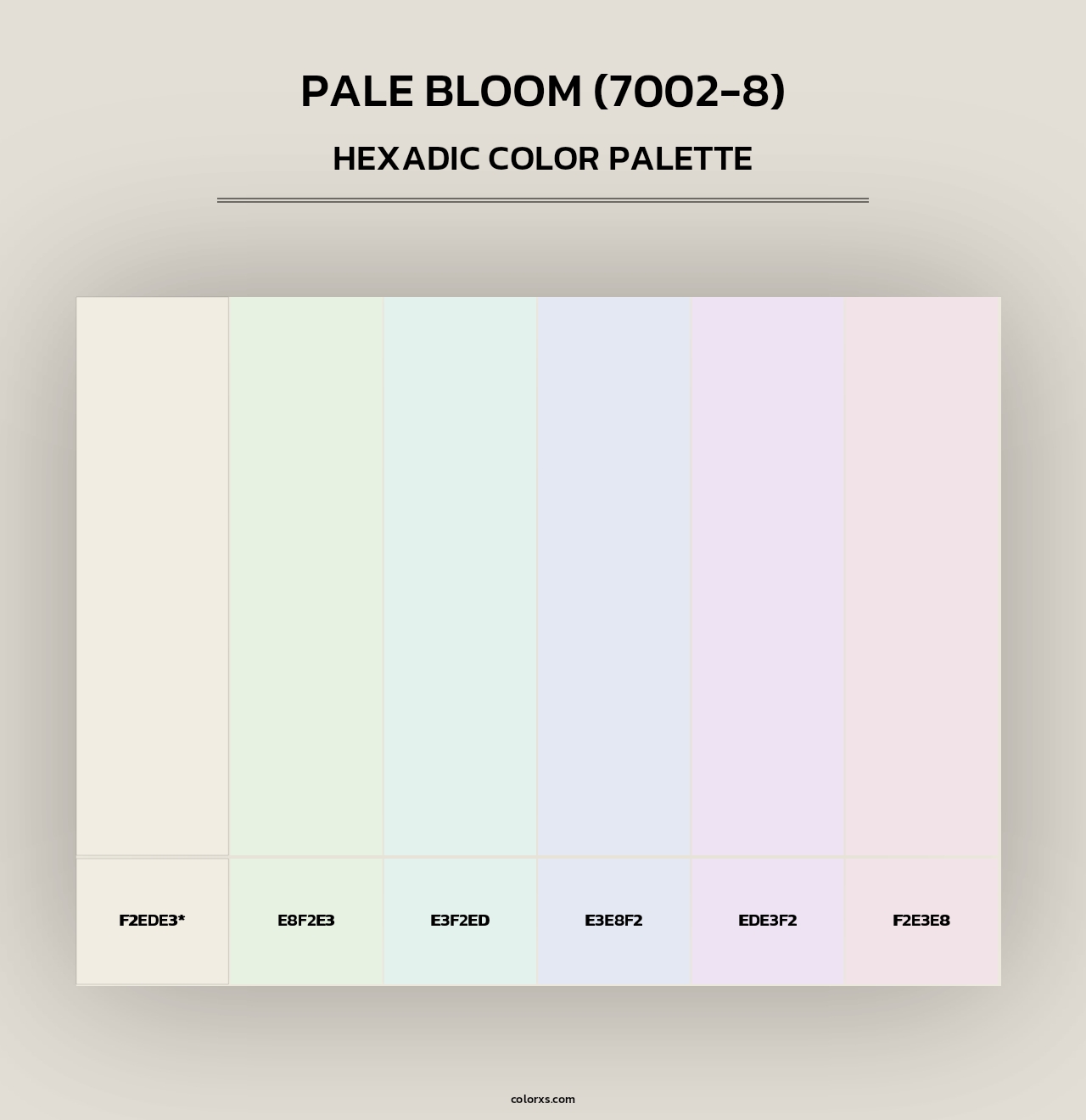 Pale Bloom (7002-8) - Hexadic Color Palette