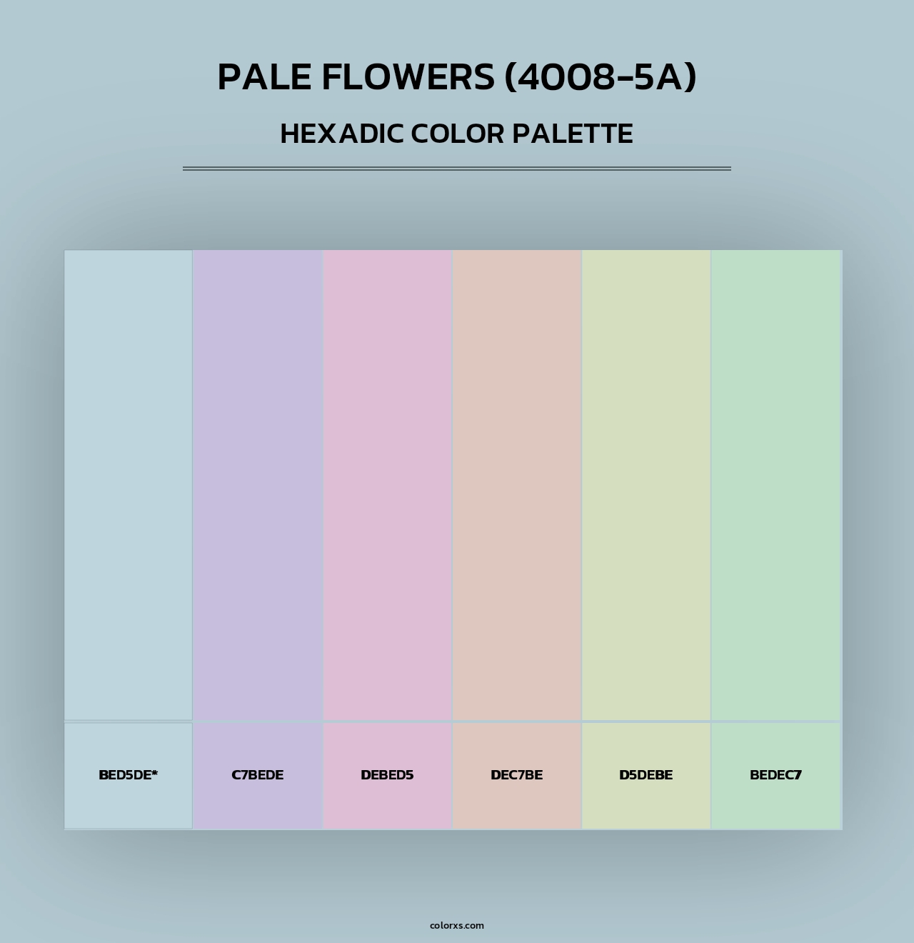 Pale Flowers (4008-5A) - Hexadic Color Palette