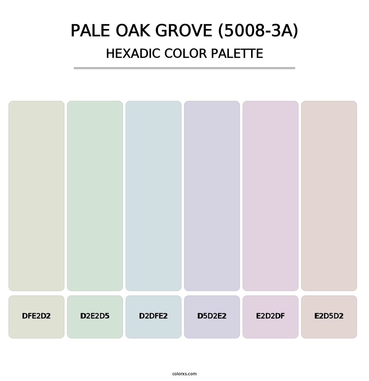 Pale Oak Grove (5008-3A) - Hexadic Color Palette