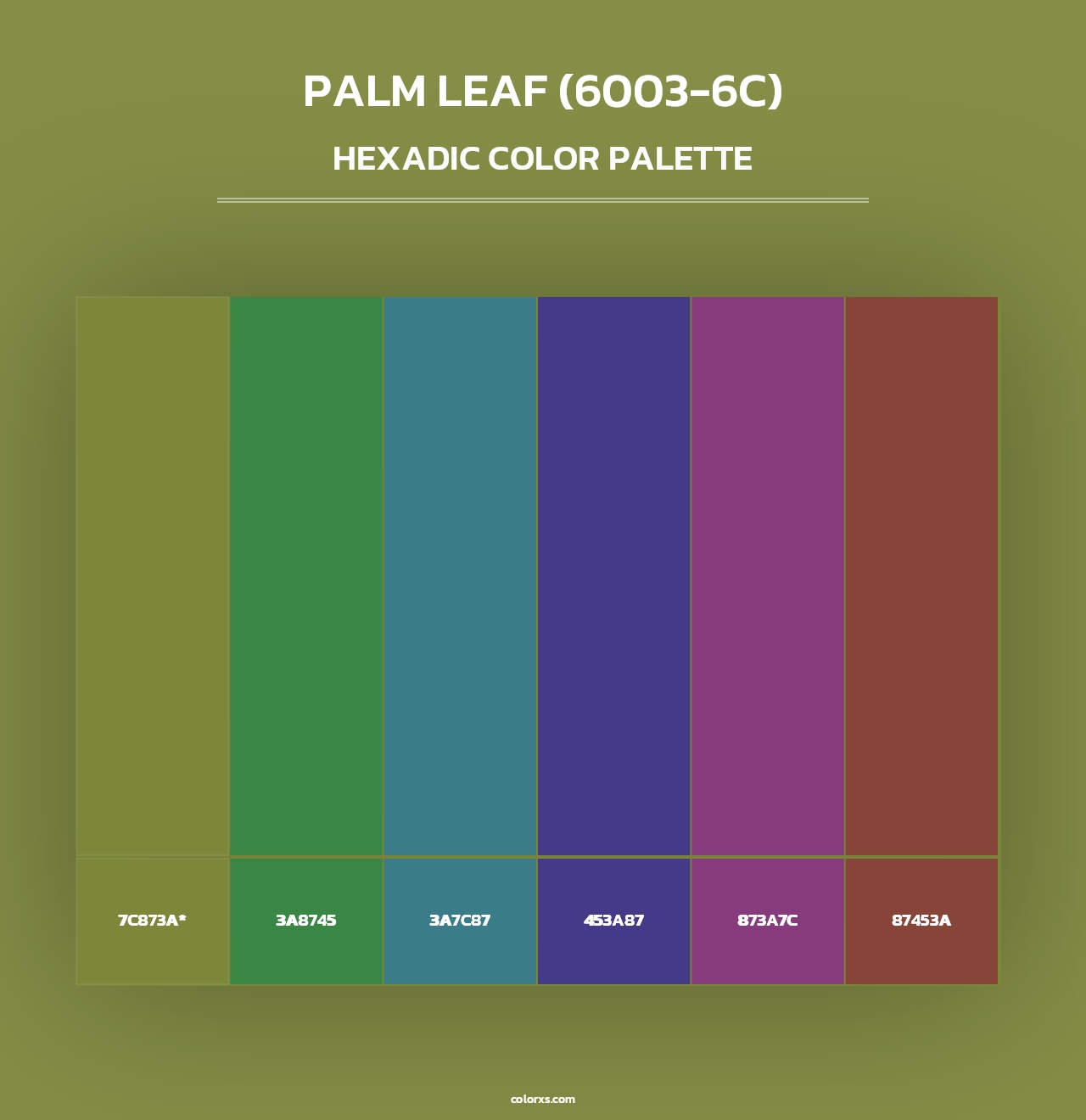 Palm Leaf (6003-6C) - Hexadic Color Palette