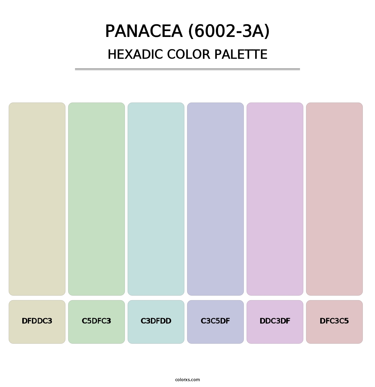 Panacea (6002-3A) - Hexadic Color Palette