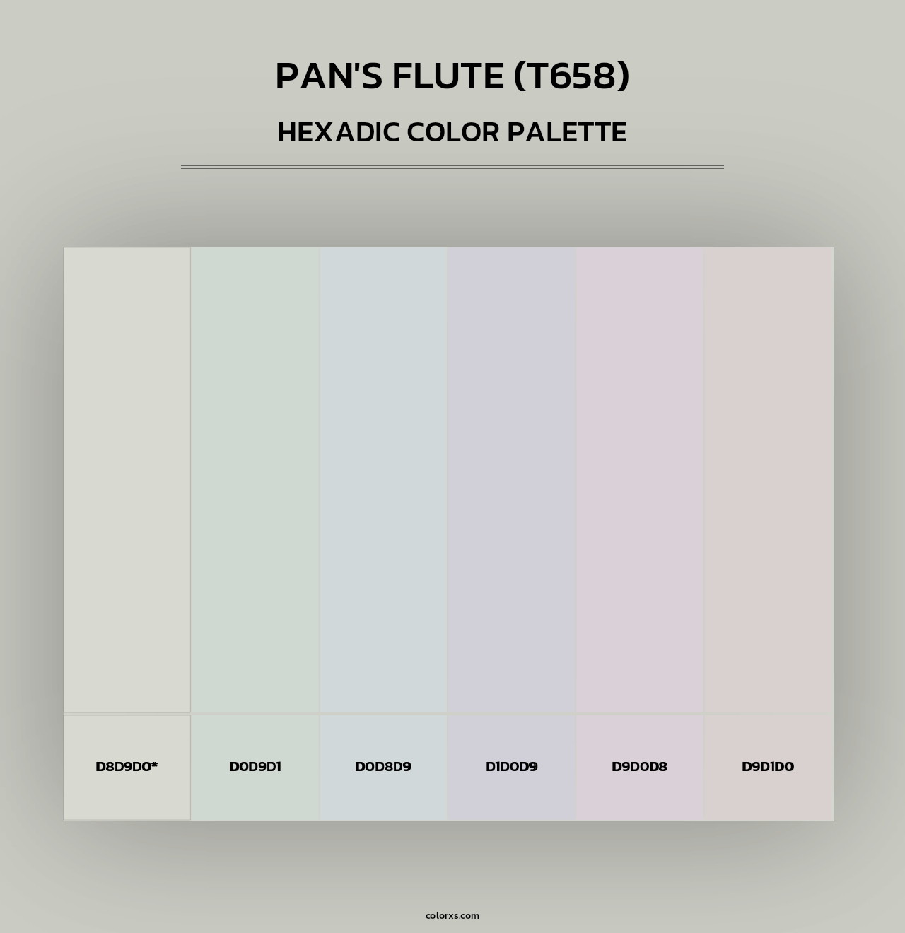Pan's Flute (T658) - Hexadic Color Palette