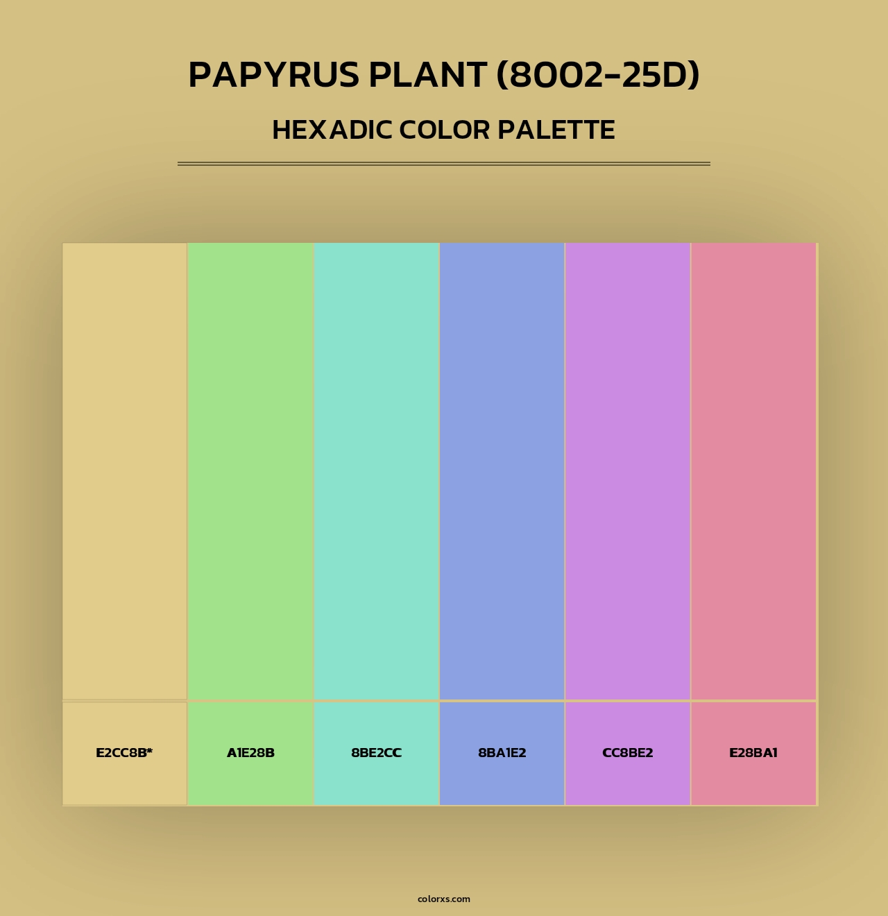 Papyrus Plant (8002-25D) - Hexadic Color Palette