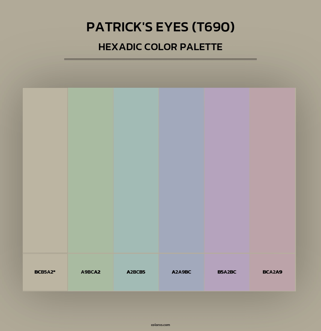 Patrick's Eyes (T690) - Hexadic Color Palette