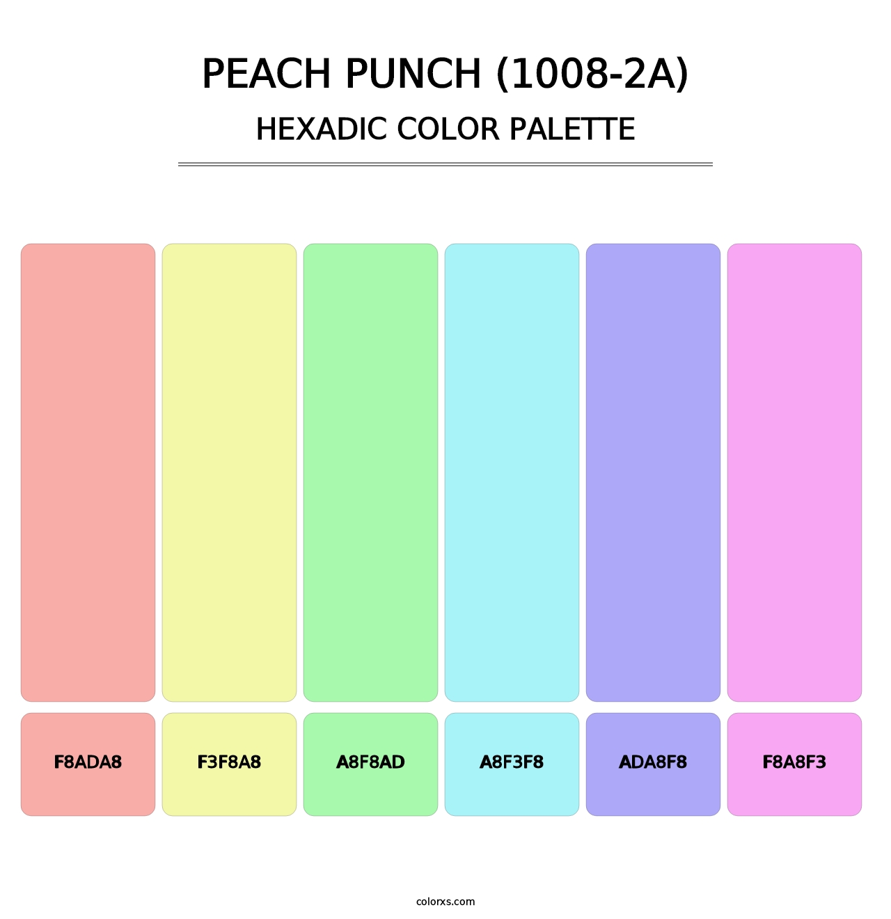 Peach Punch (1008-2A) - Hexadic Color Palette