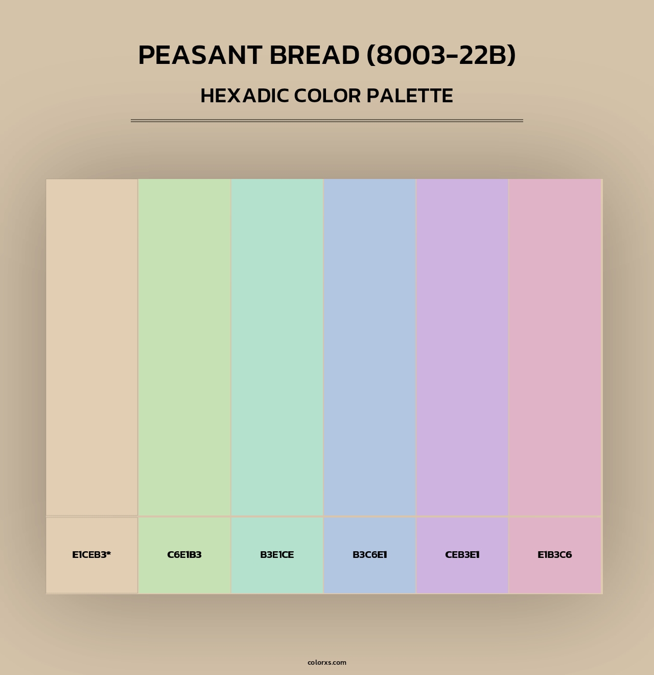 Peasant Bread (8003-22B) - Hexadic Color Palette