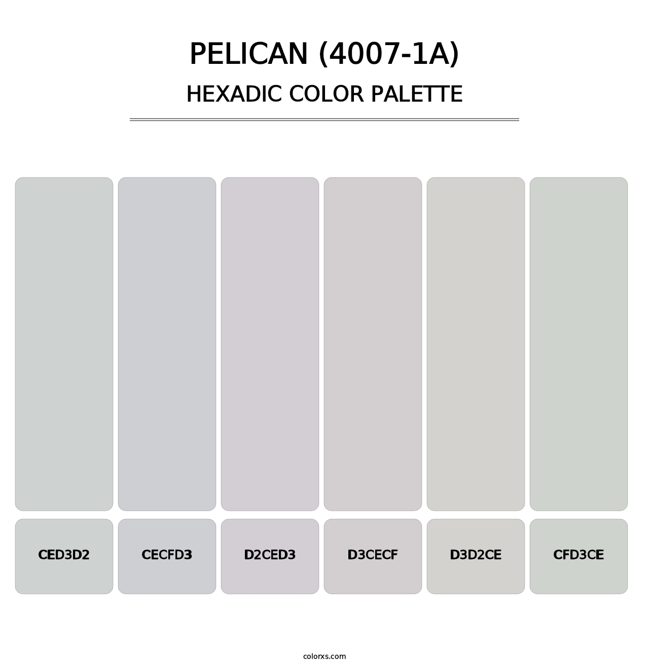 Pelican (4007-1A) - Hexadic Color Palette