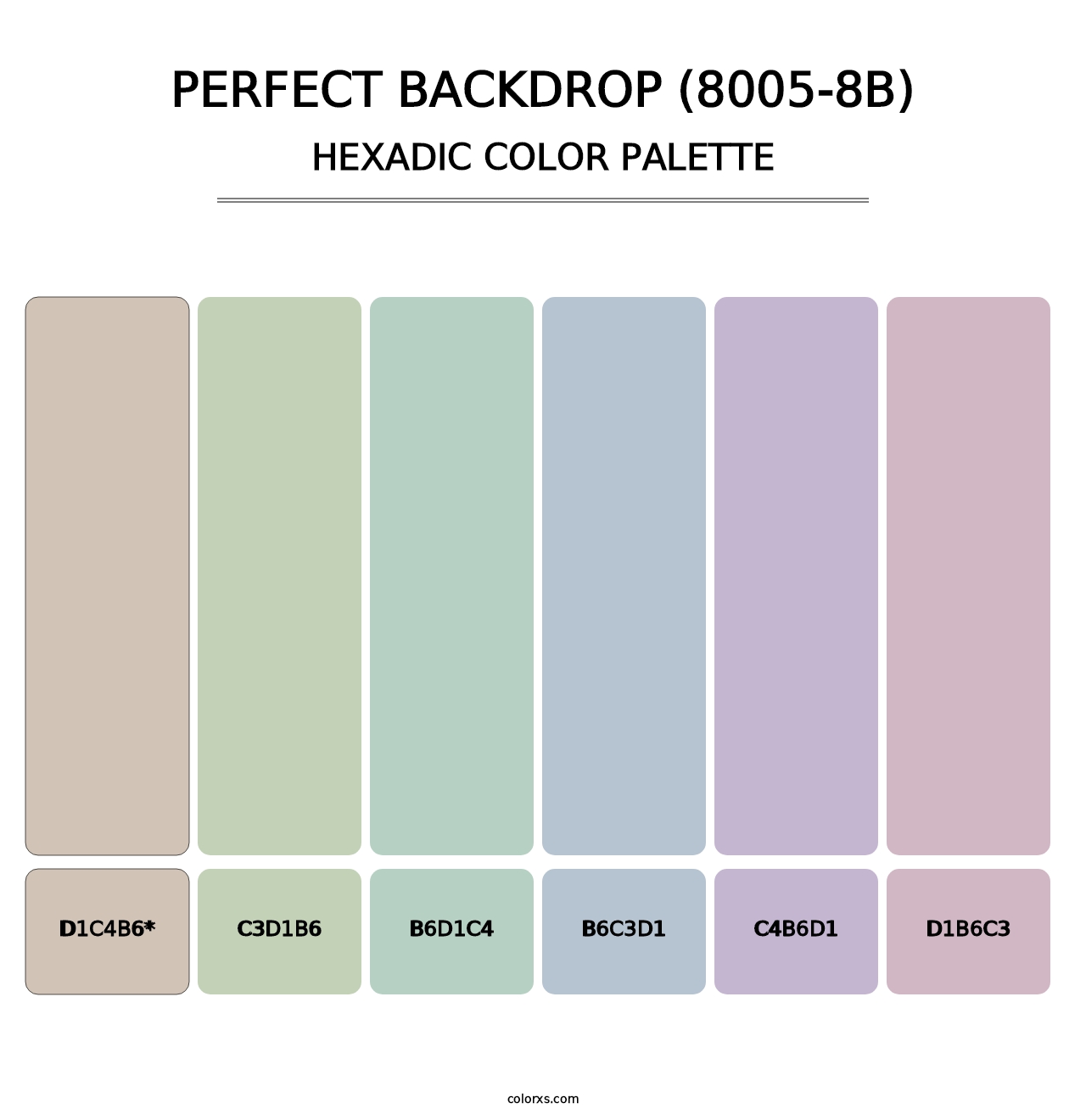 Perfect Backdrop (8005-8B) - Hexadic Color Palette