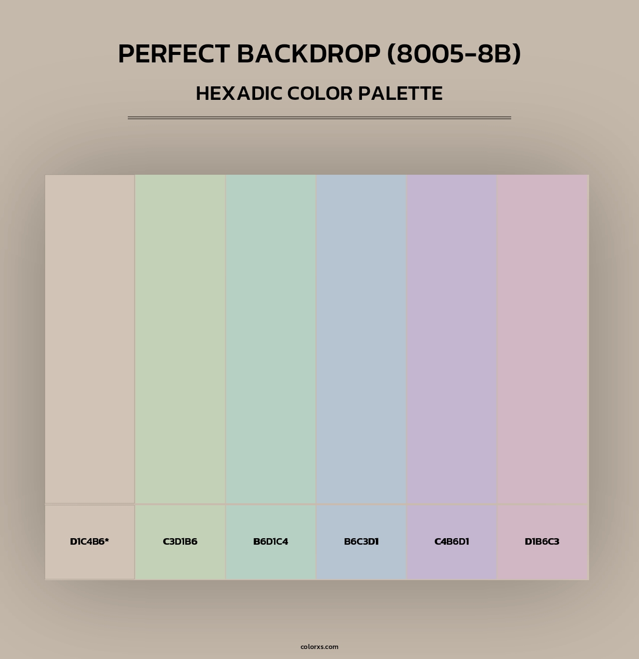 Perfect Backdrop (8005-8B) - Hexadic Color Palette