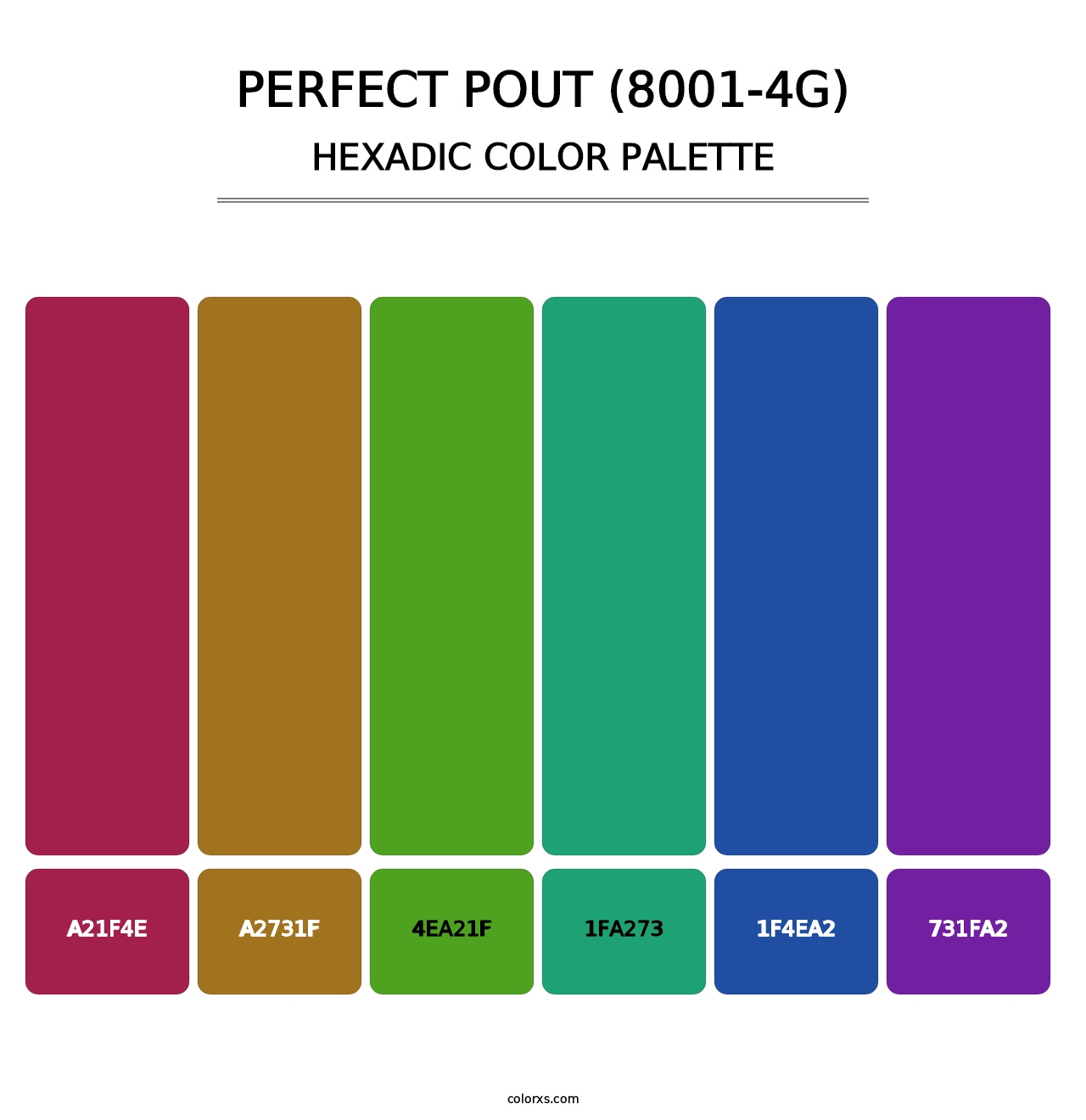 Perfect Pout (8001-4G) - Hexadic Color Palette