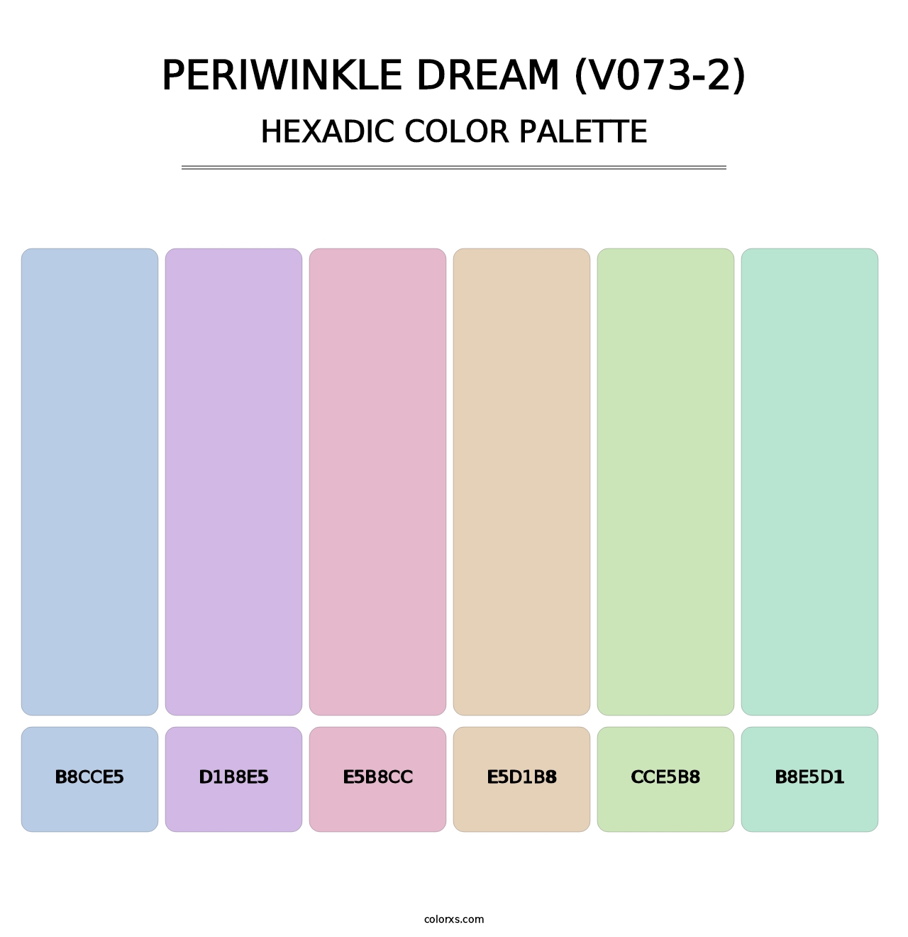 Periwinkle Dream (V073-2) - Hexadic Color Palette