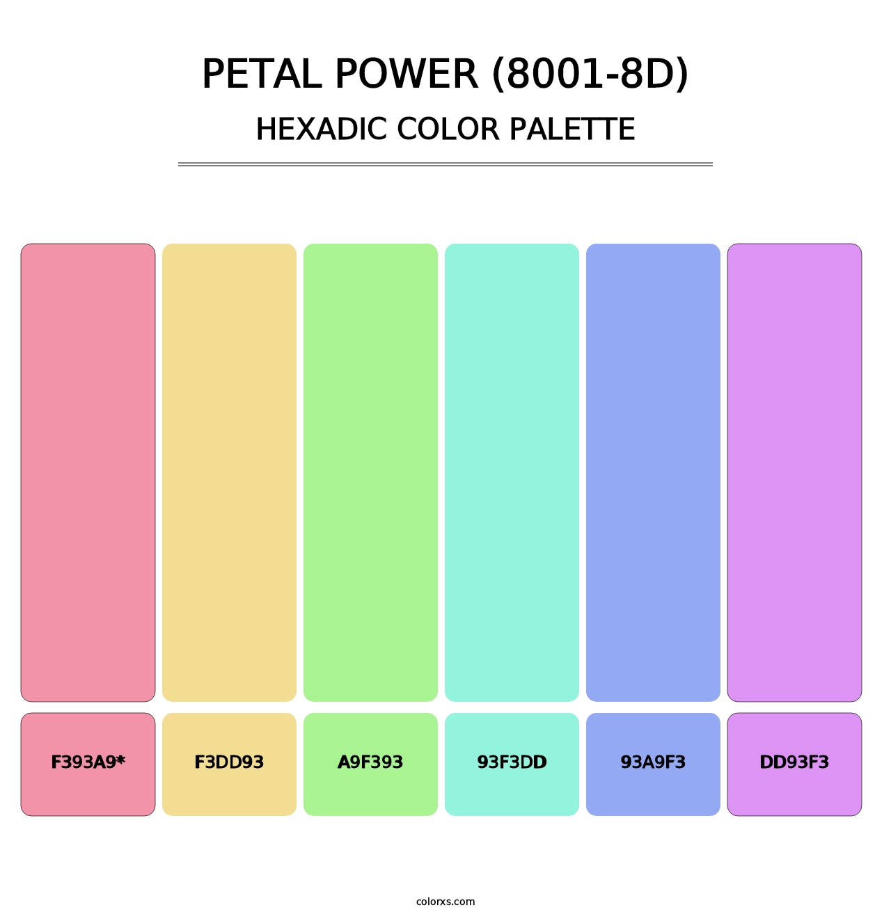 Petal Power (8001-8D) - Hexadic Color Palette