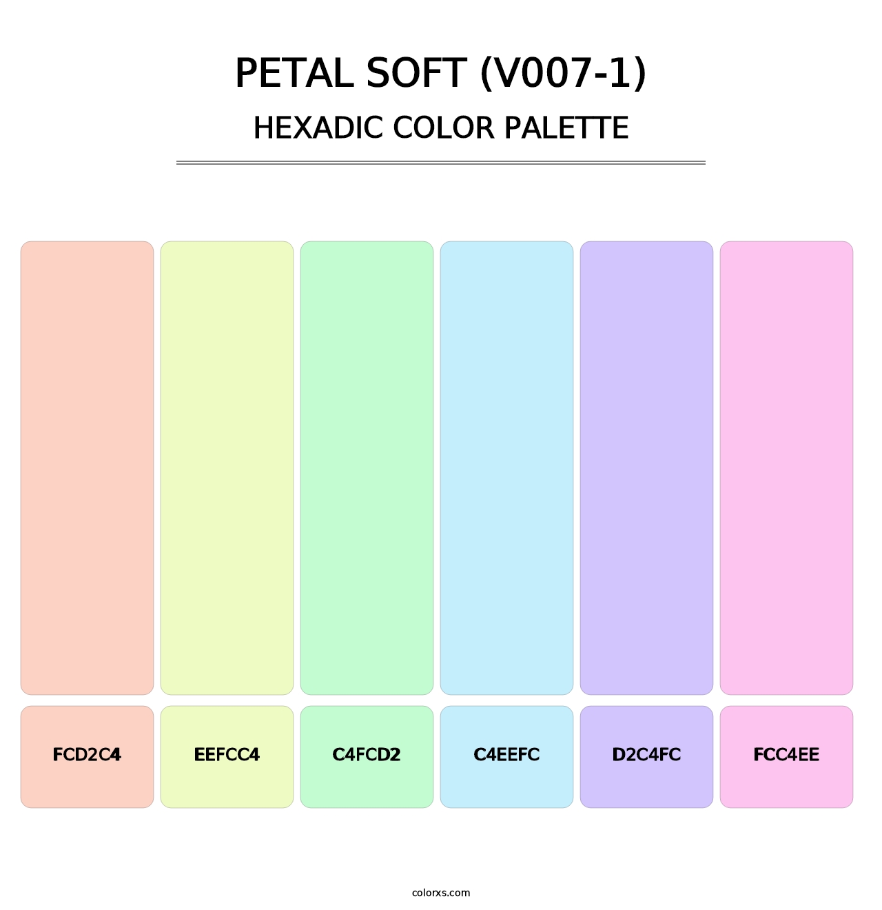 Petal Soft (V007-1) - Hexadic Color Palette
