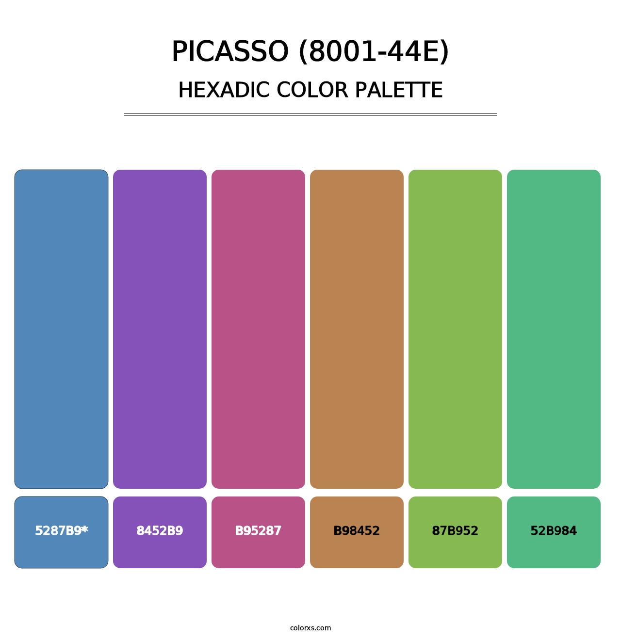Picasso (8001-44E) - Hexadic Color Palette
