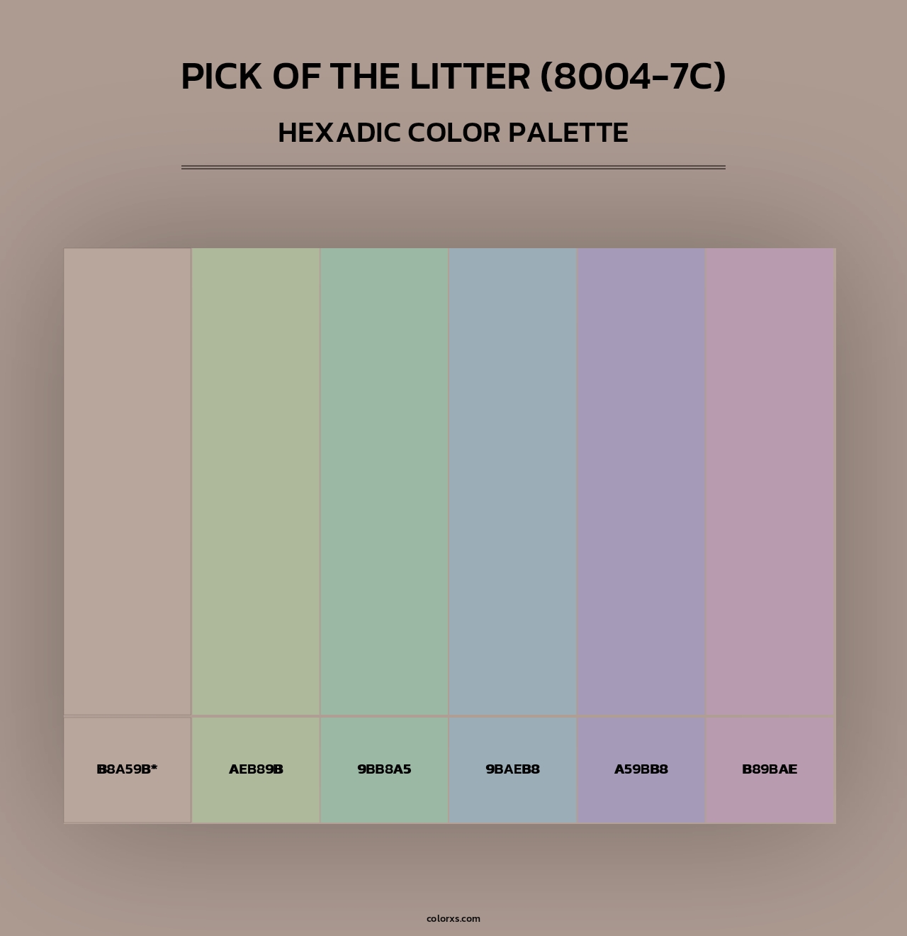 Pick of the Litter (8004-7C) - Hexadic Color Palette