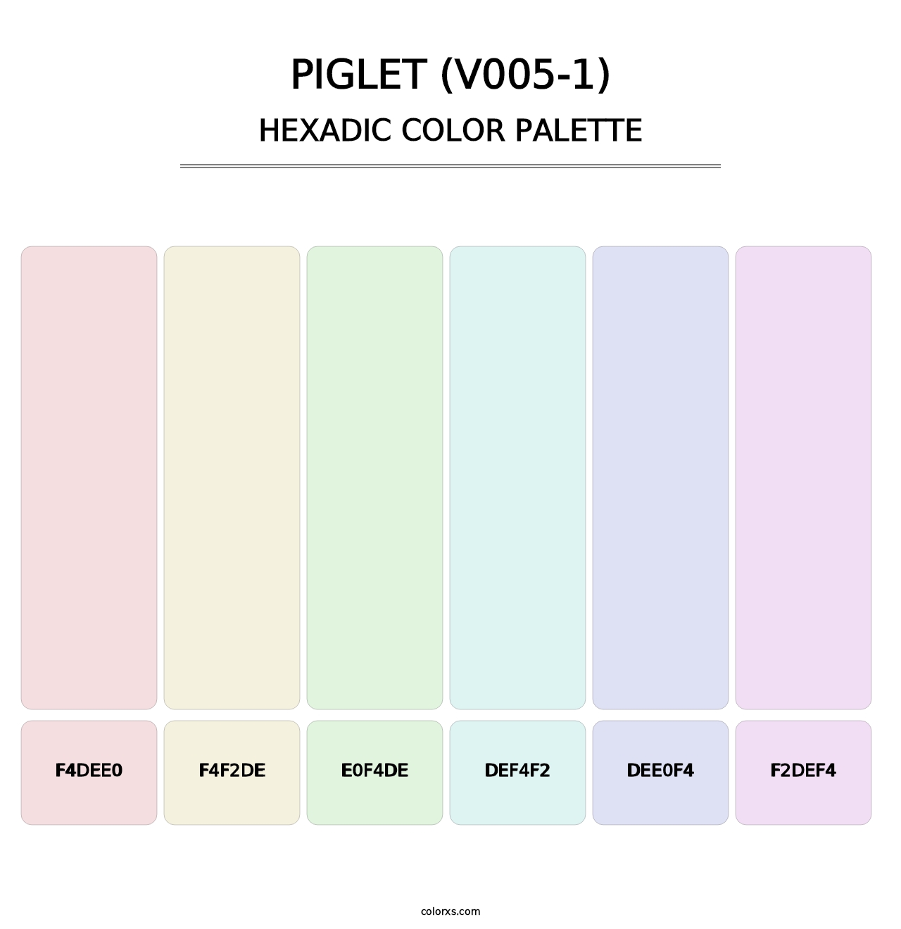 Piglet (V005-1) - Hexadic Color Palette