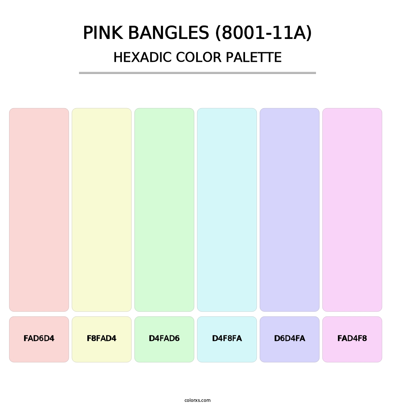 Pink Bangles (8001-11A) - Hexadic Color Palette