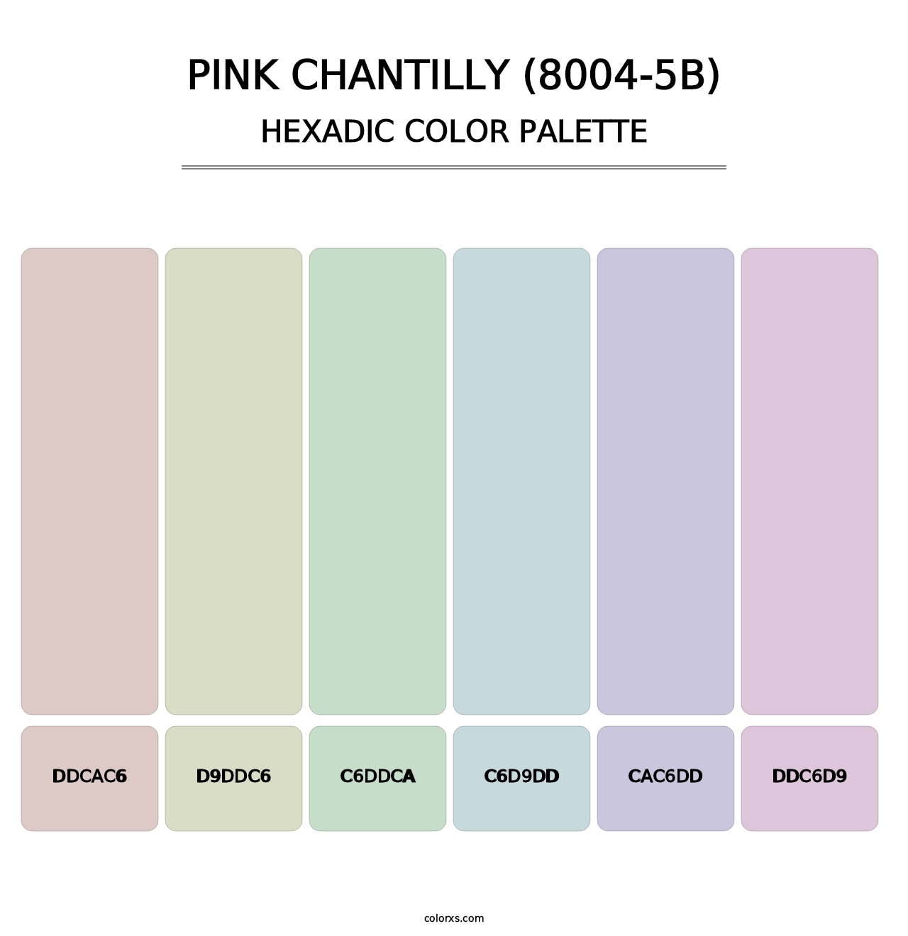 Pink Chantilly (8004-5B) - Hexadic Color Palette