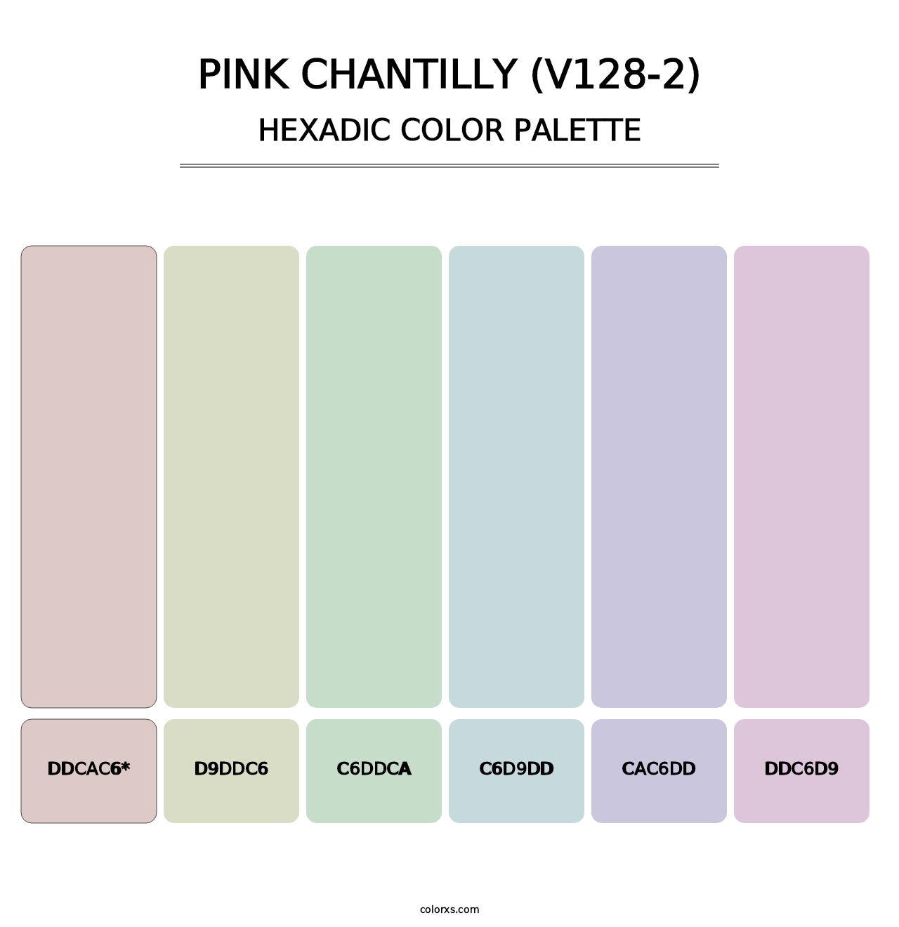 Pink Chantilly (V128-2) - Hexadic Color Palette