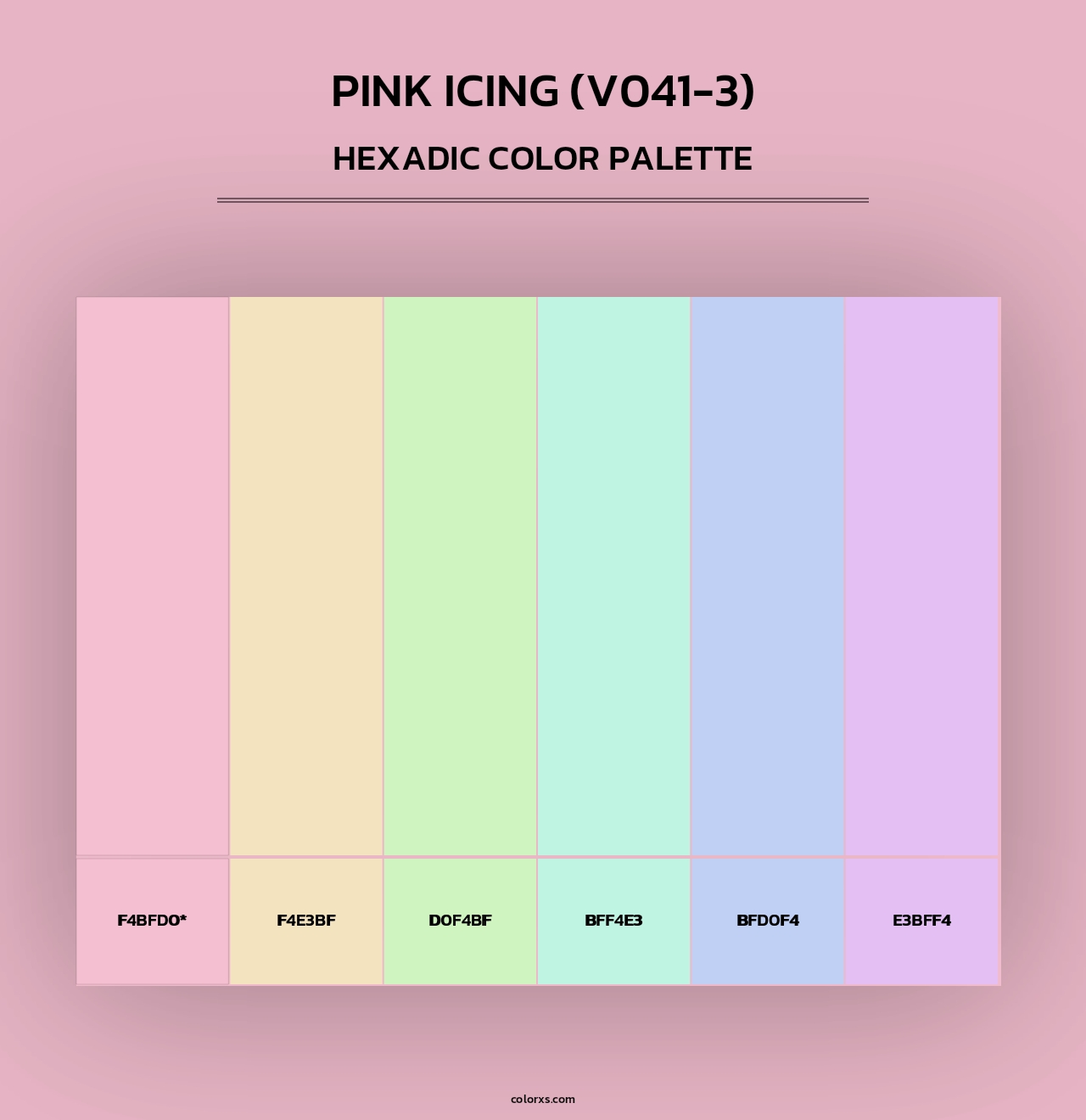 Pink Icing (V041-3) - Hexadic Color Palette
