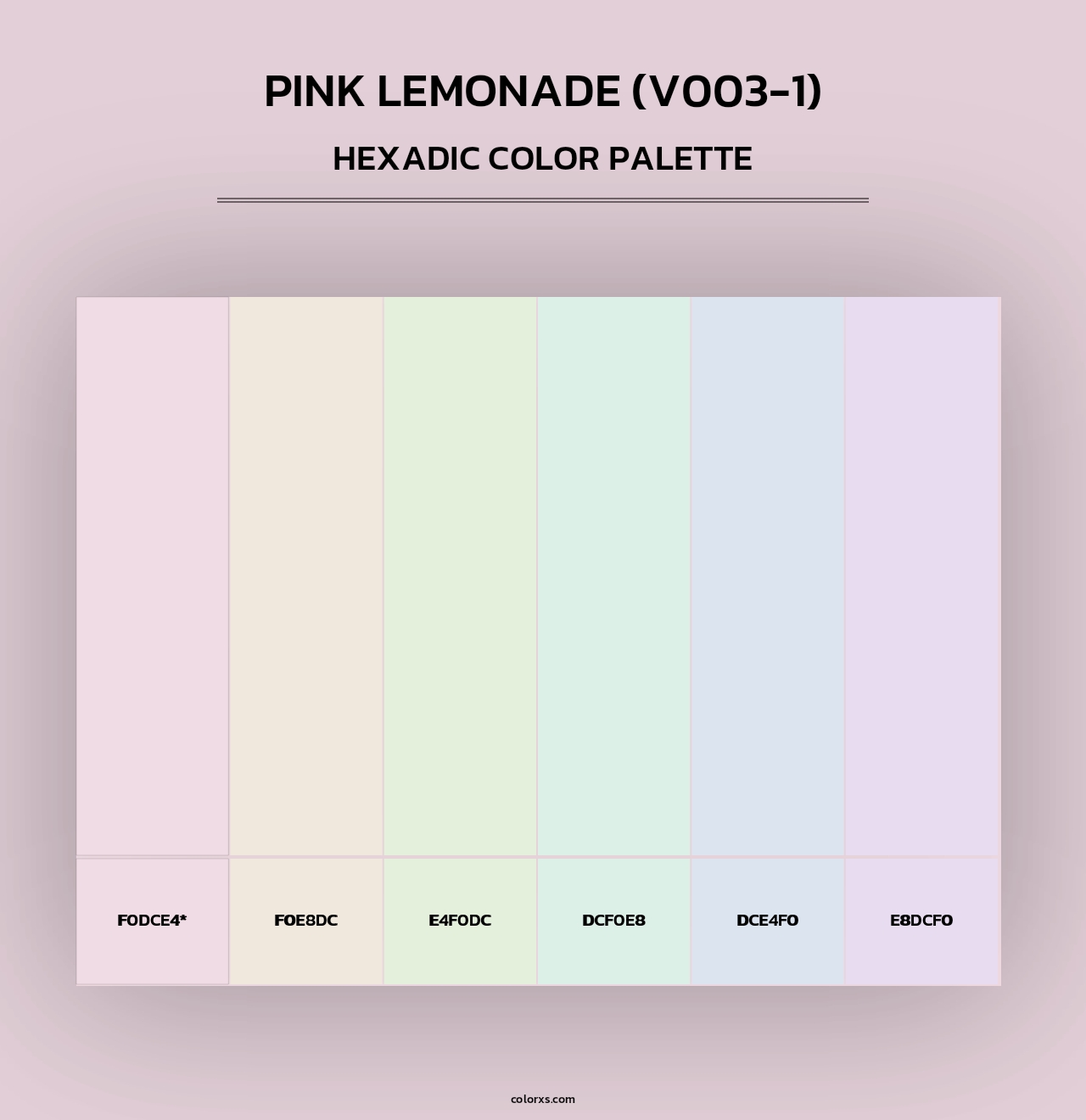 Pink Lemonade (V003-1) - Hexadic Color Palette