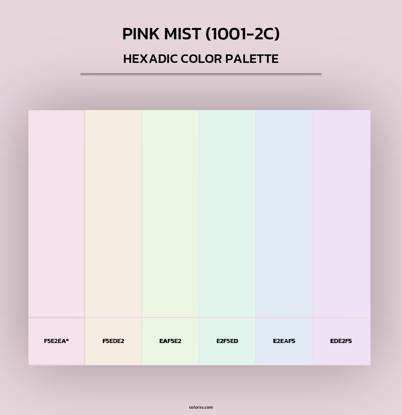 Pink Mist (1001-2C) - Hexadic Color Palette