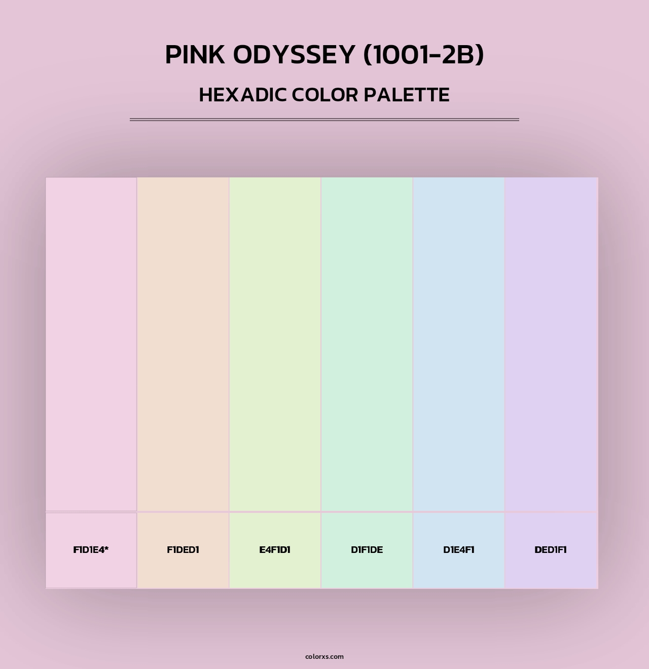 Pink Odyssey (1001-2B) - Hexadic Color Palette