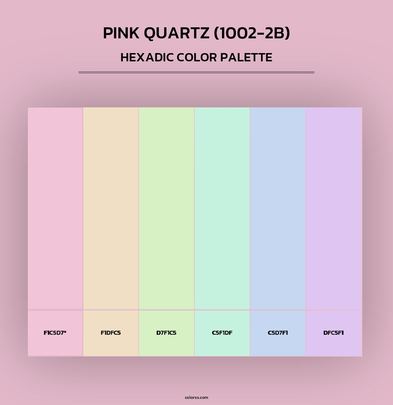 Pink Quartz (1002-2B) - Hexadic Color Palette