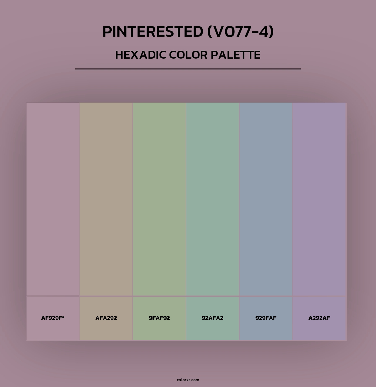 Pinterested (V077-4) - Hexadic Color Palette