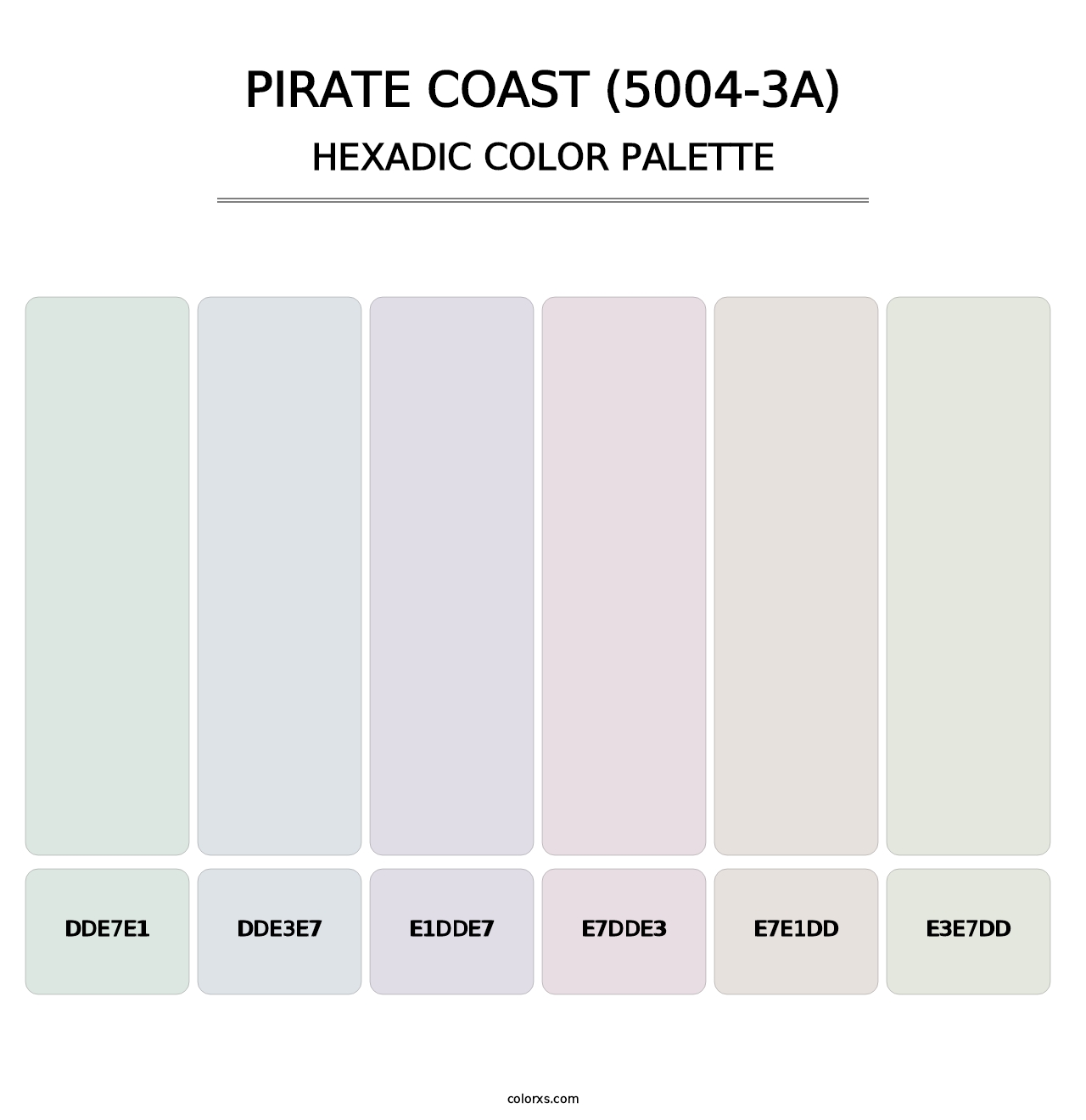 Pirate Coast (5004-3A) - Hexadic Color Palette