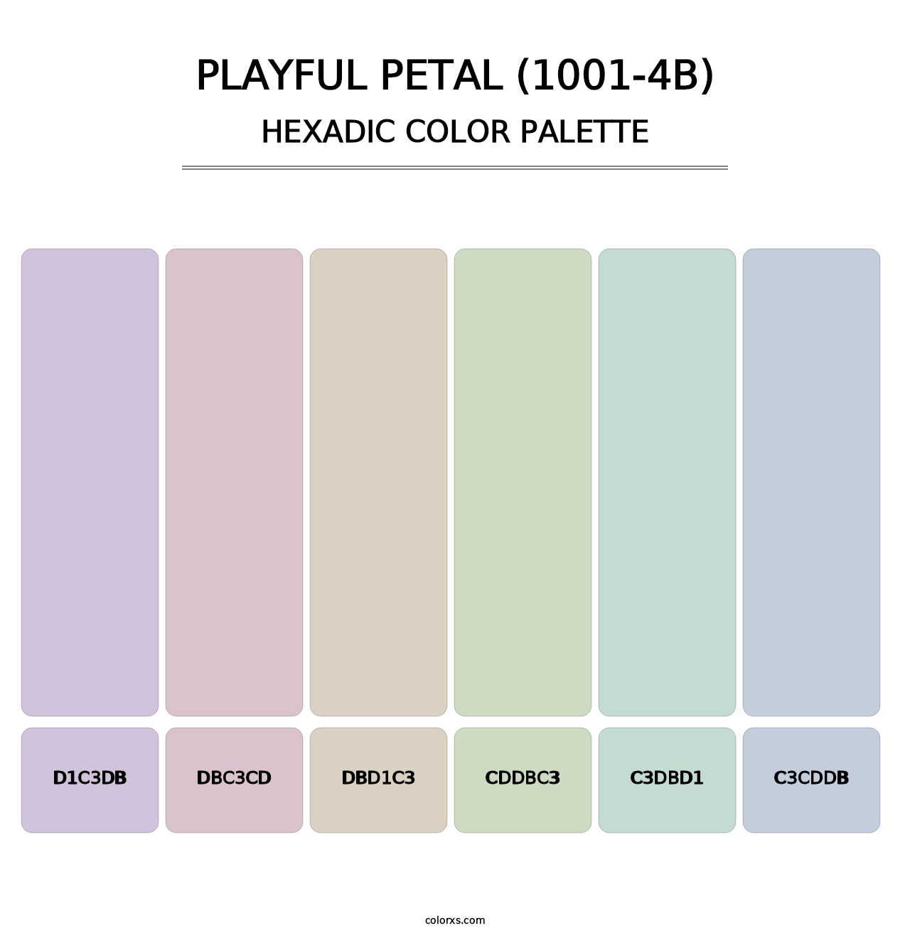 Playful Petal (1001-4B) - Hexadic Color Palette