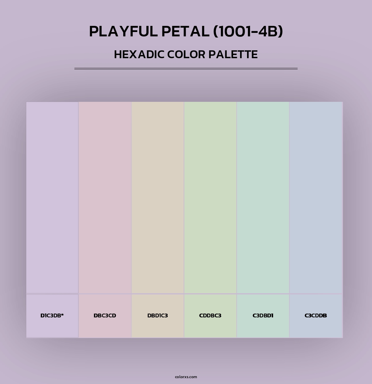 Playful Petal (1001-4B) - Hexadic Color Palette