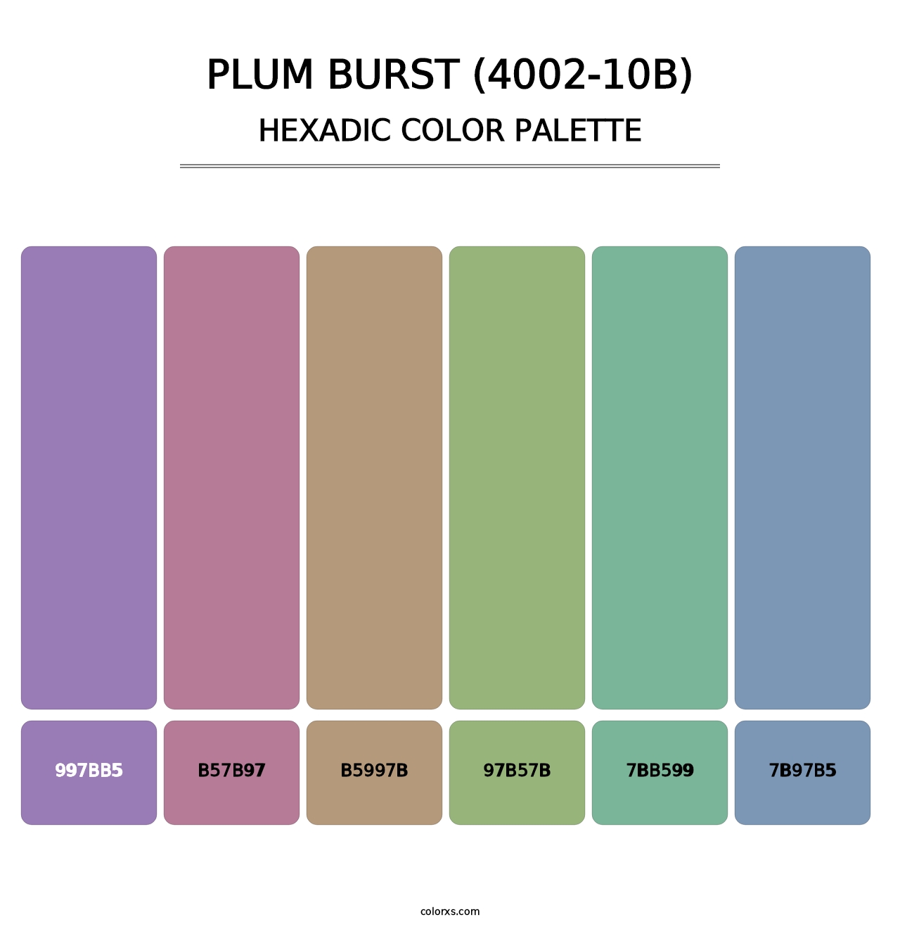 Plum Burst (4002-10B) - Hexadic Color Palette